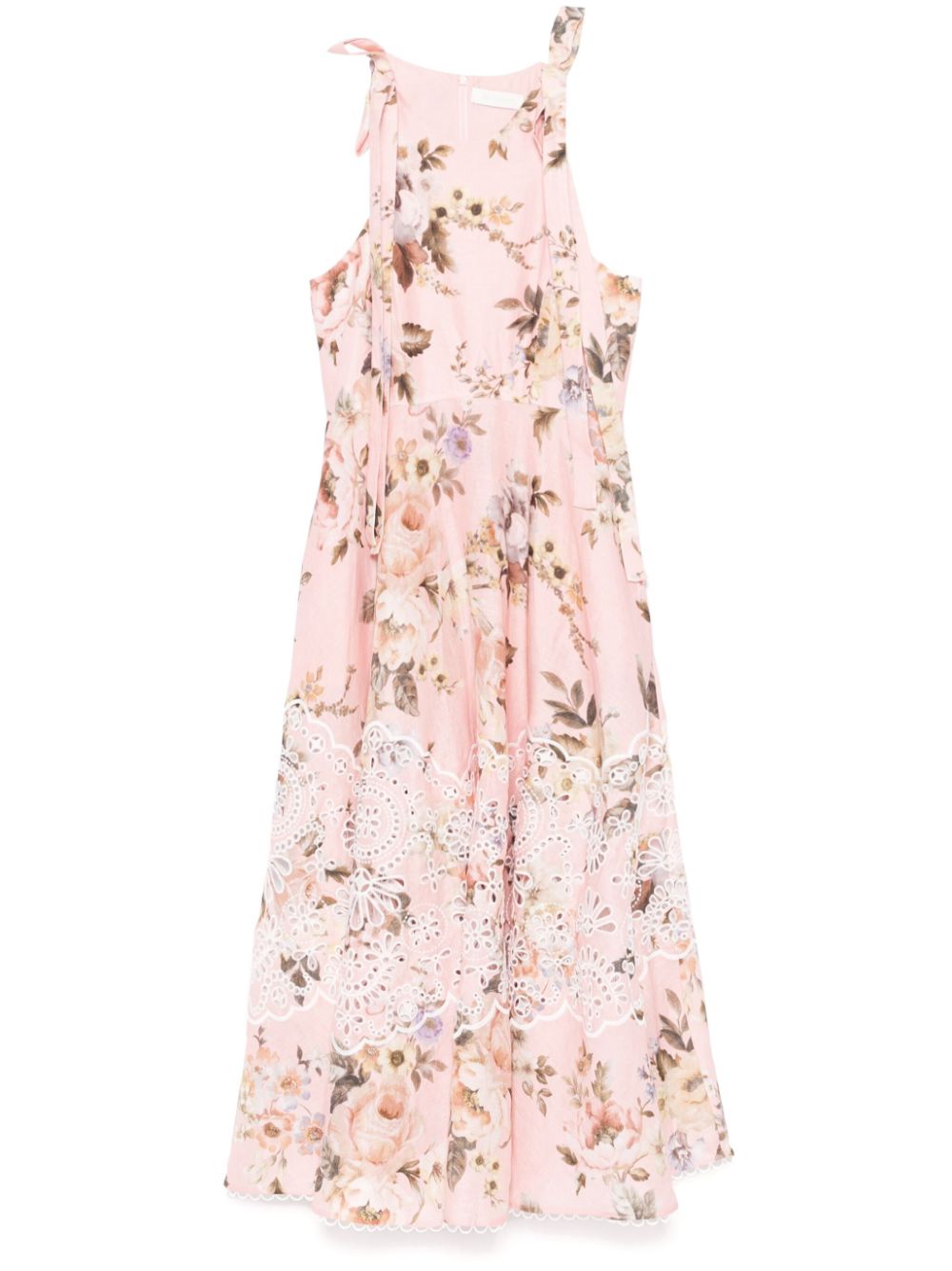 ZIMMERMANN Acacia Pink Flower Long Dress