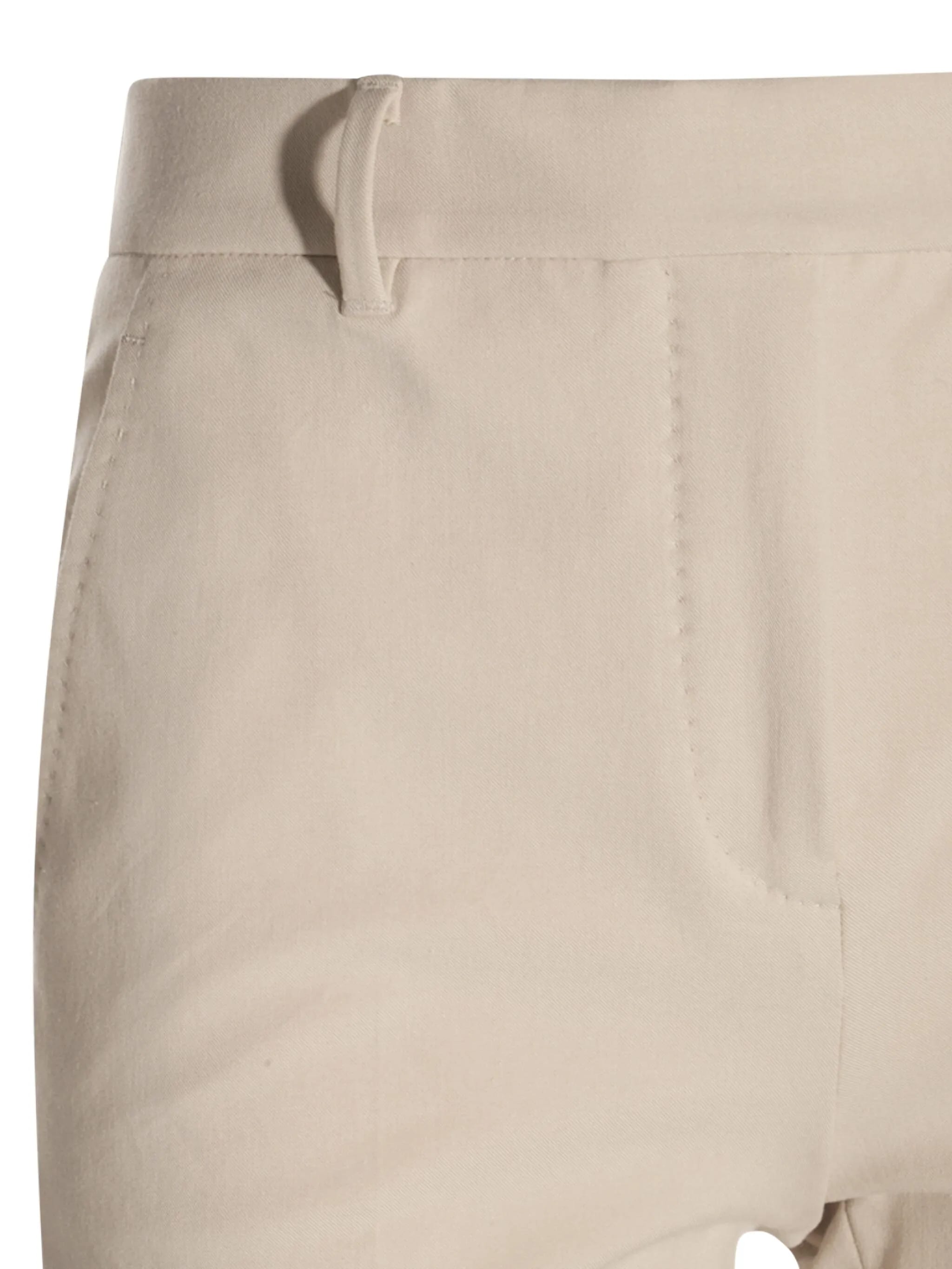 INCOTEX Wool Crop Trousers for Women