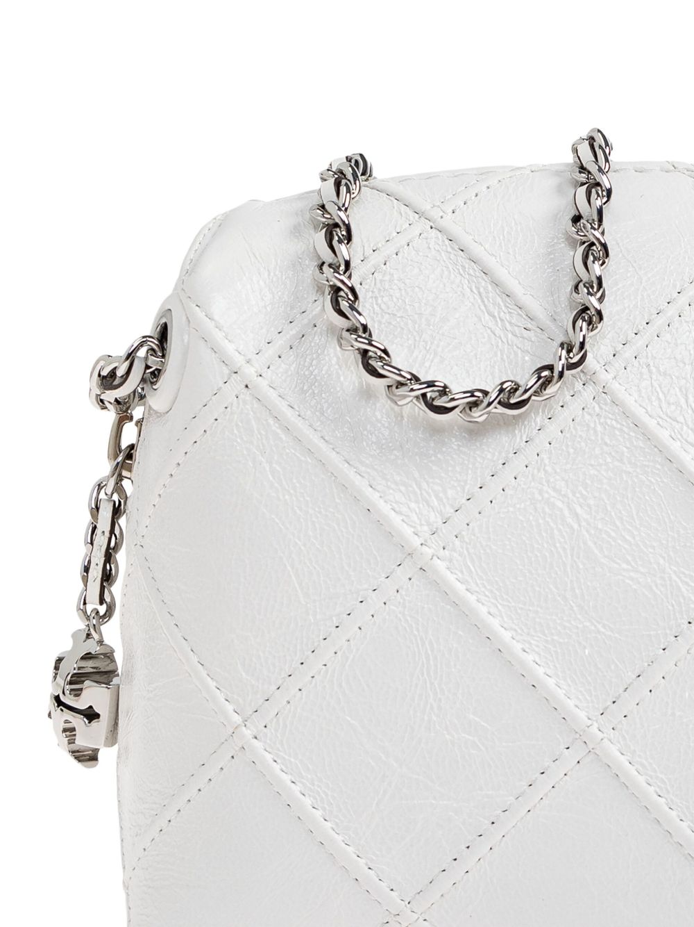 TORY BURCH Quilted Chain Zip Charm