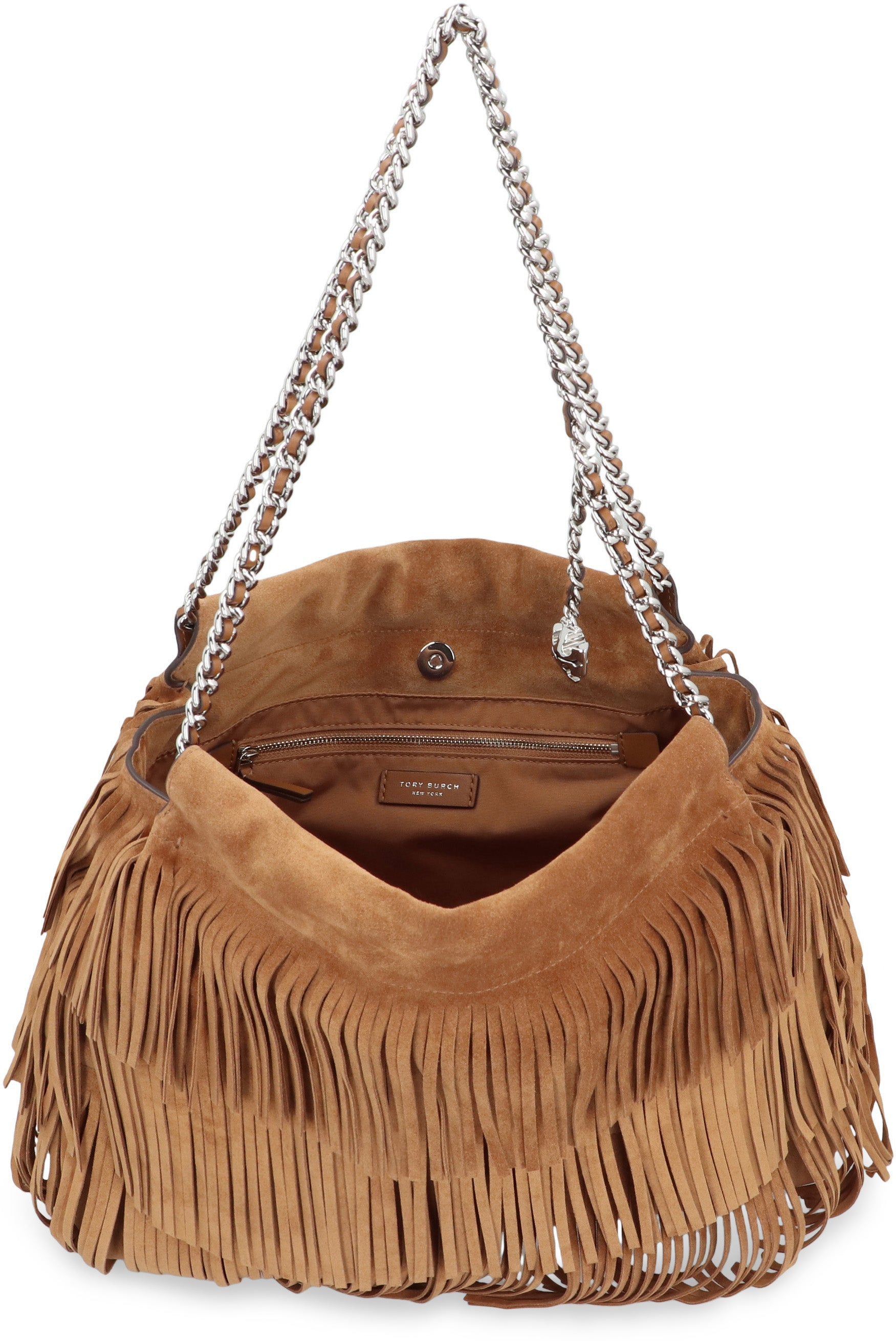 TORY BURCH Fringe Hobo Handbag 36 CM x 30 CM x 10.5 CM