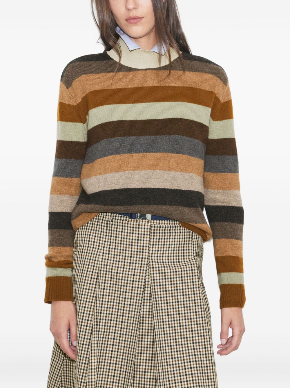 TORY BURCH Striped Wool Jumper for Women - Fall/Winter 2025