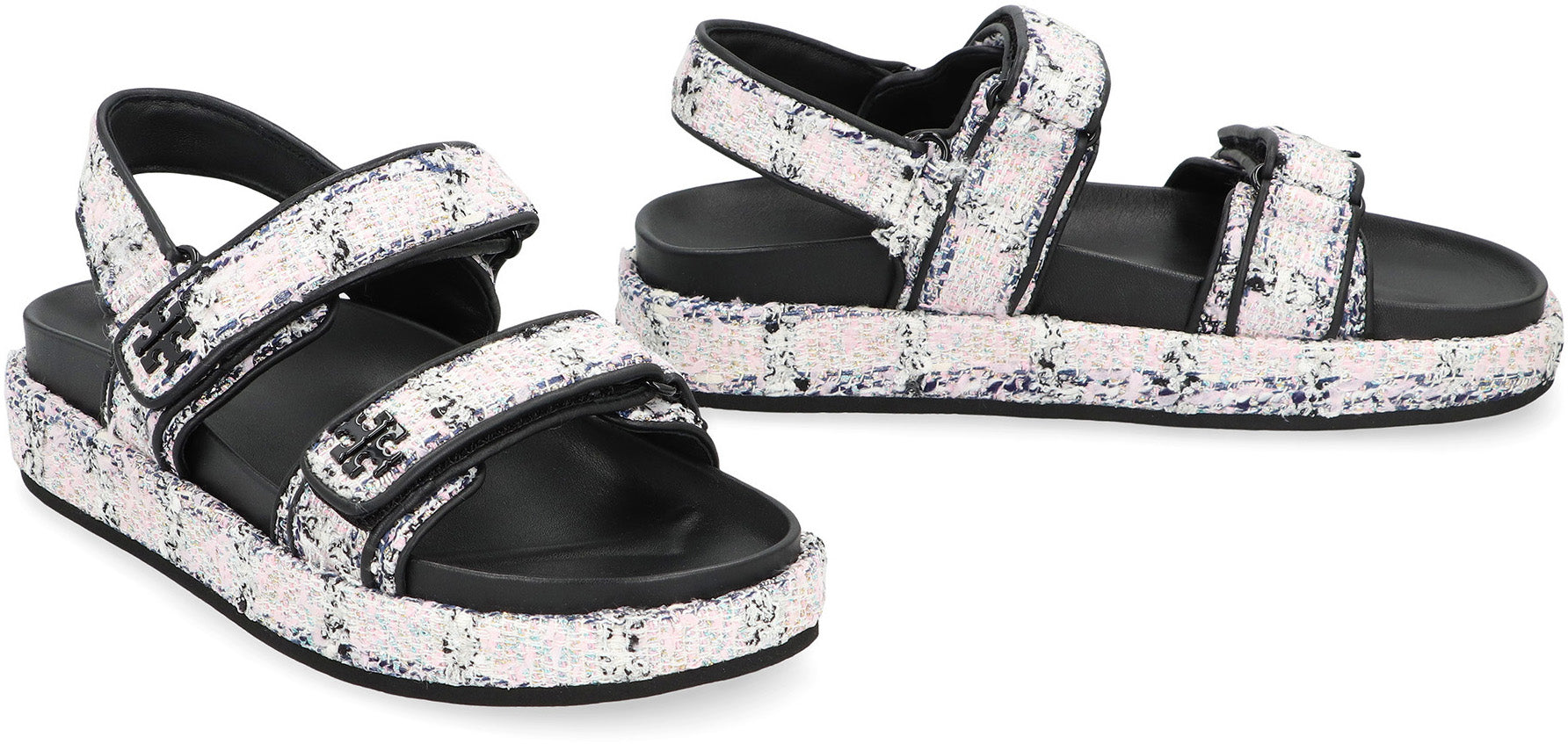 TORY BURCH Knit Boucle Loop Sandals - Women’s Comfort Footwear