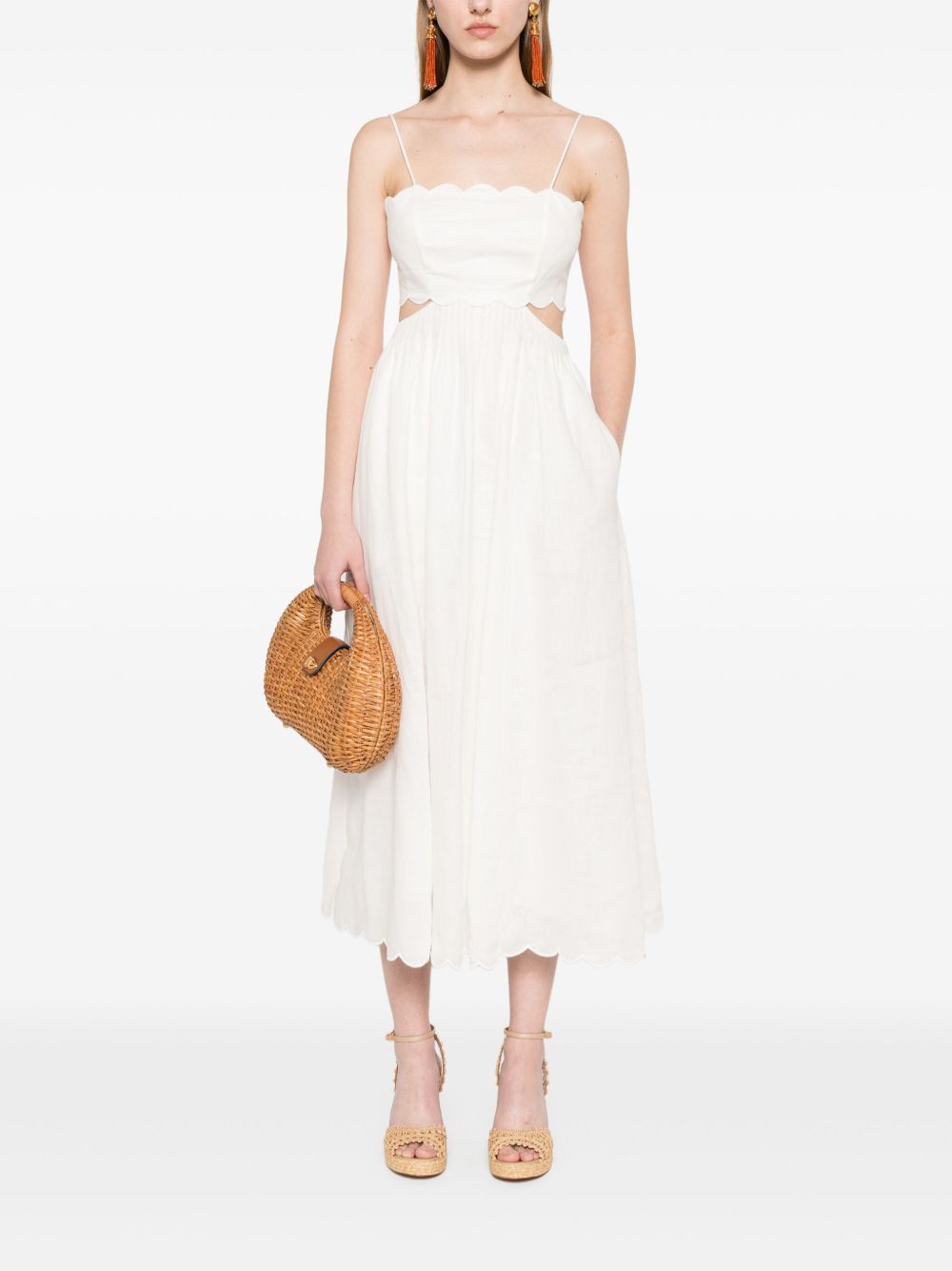 ZIMMERMANN Elegant Linen Midi Dress for Women