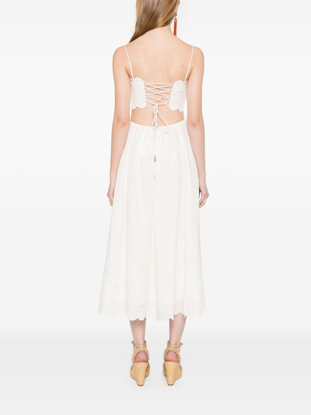 ZIMMERMANN Elegant Linen Midi Dress for Women