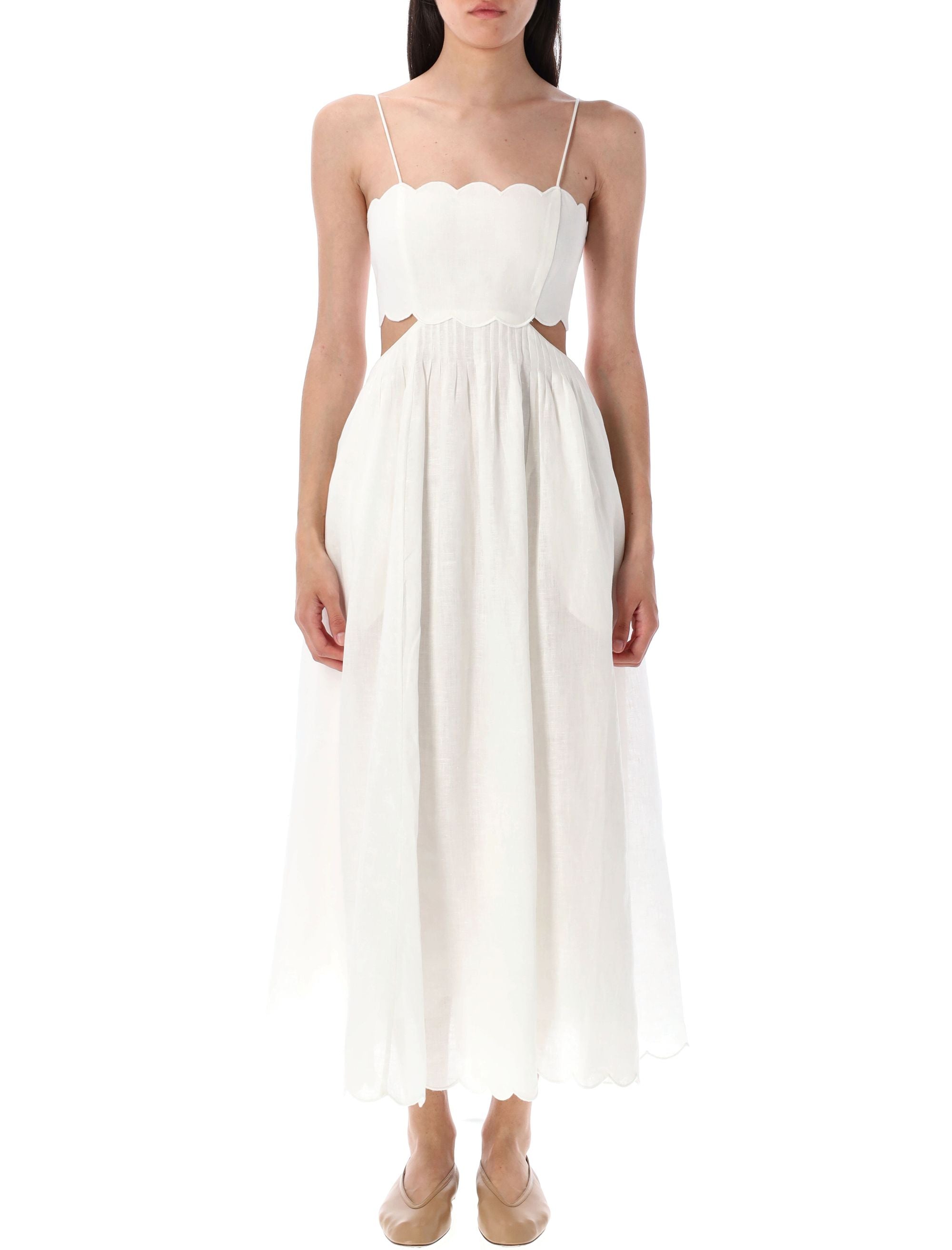 ZIMMERMANN Elegant Linen Midi Dress for Women