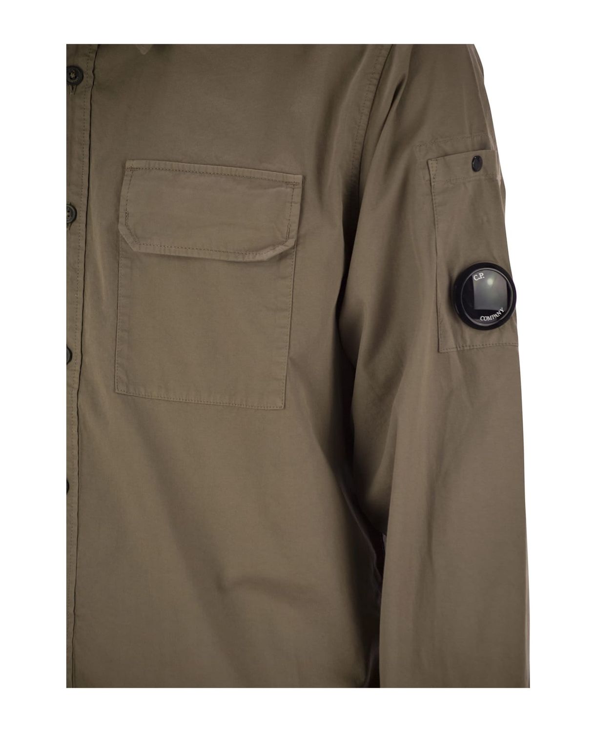 C.P.COMPANY Buttoned Lens Shirt for Men - FW24 Collection