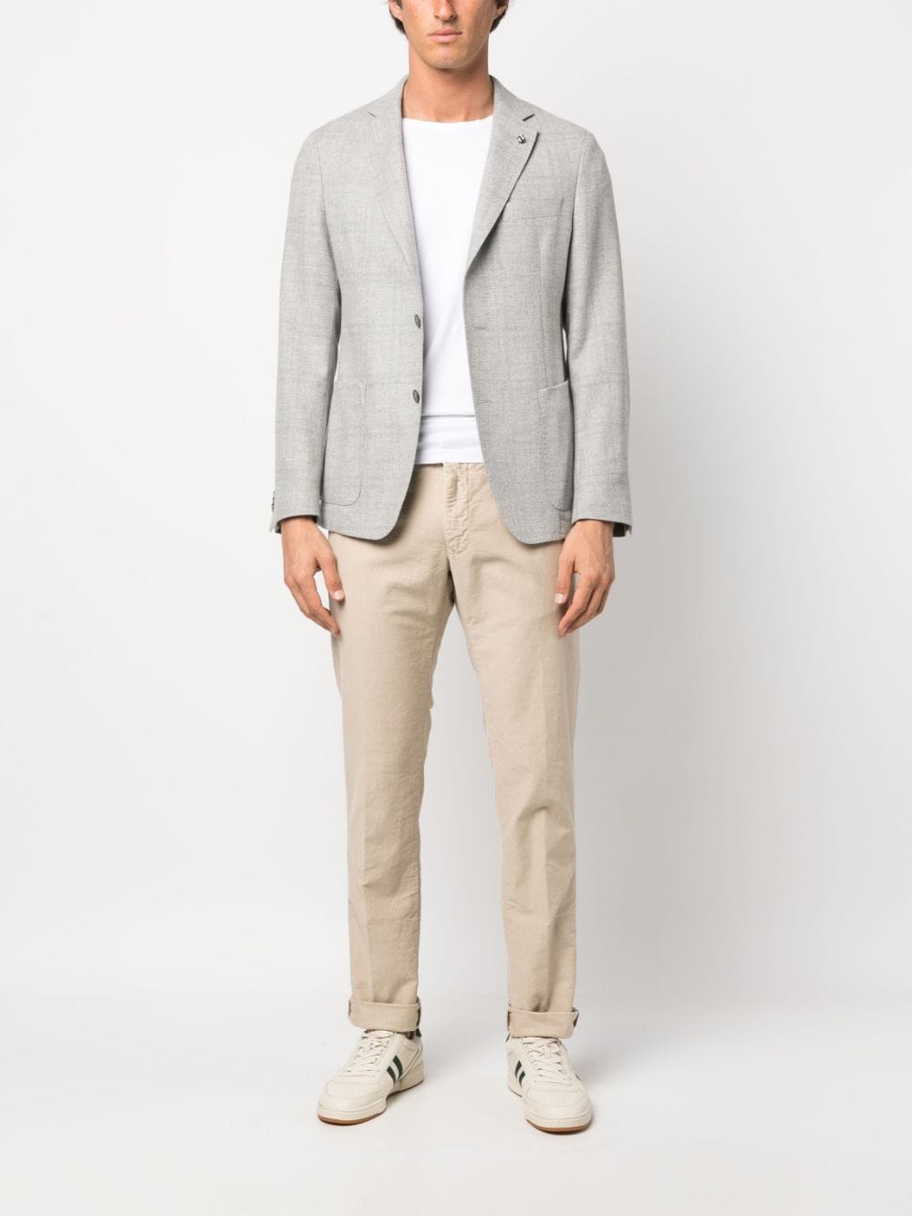 INCOTEX Men's Nude Stretch Cotton Pants - Fall/Winter 2024