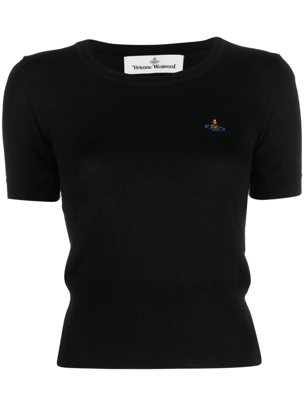 VIVIENNE WESTWOOD Chic Mini Knit Short-Sleeved Top