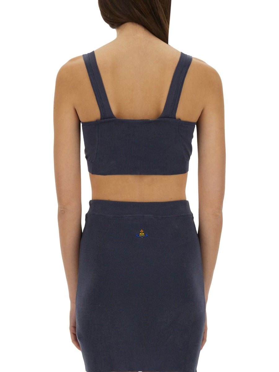 VIVIENNE WESTWOOD Cotton Knit Bea Bra Top