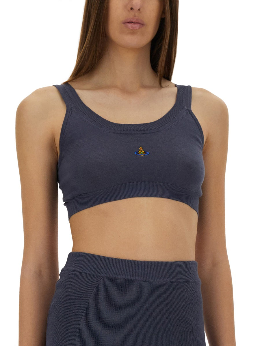 VIVIENNE WESTWOOD Cotton Knit Bea Bra Top