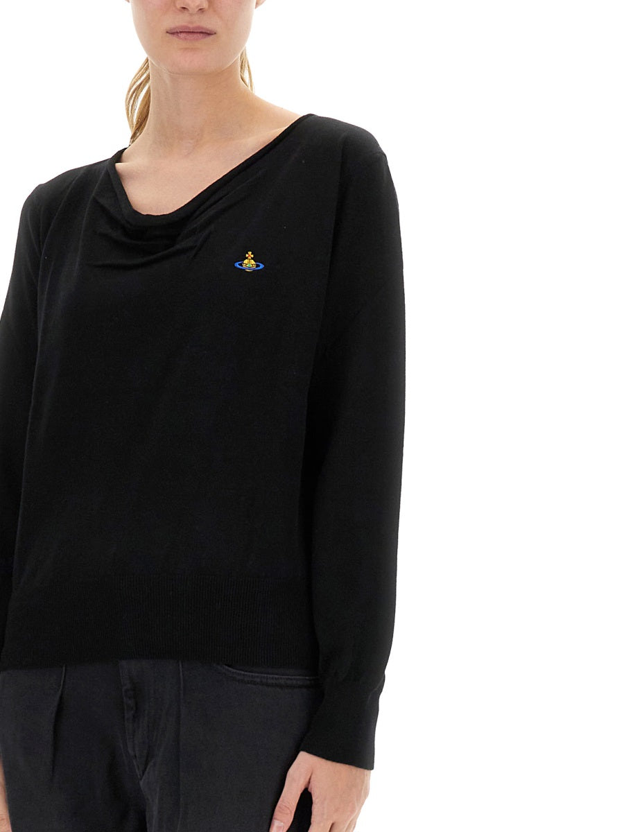 VIVIENNE WESTWOOD Elegant Women's Cashmere & Cotton Sweater