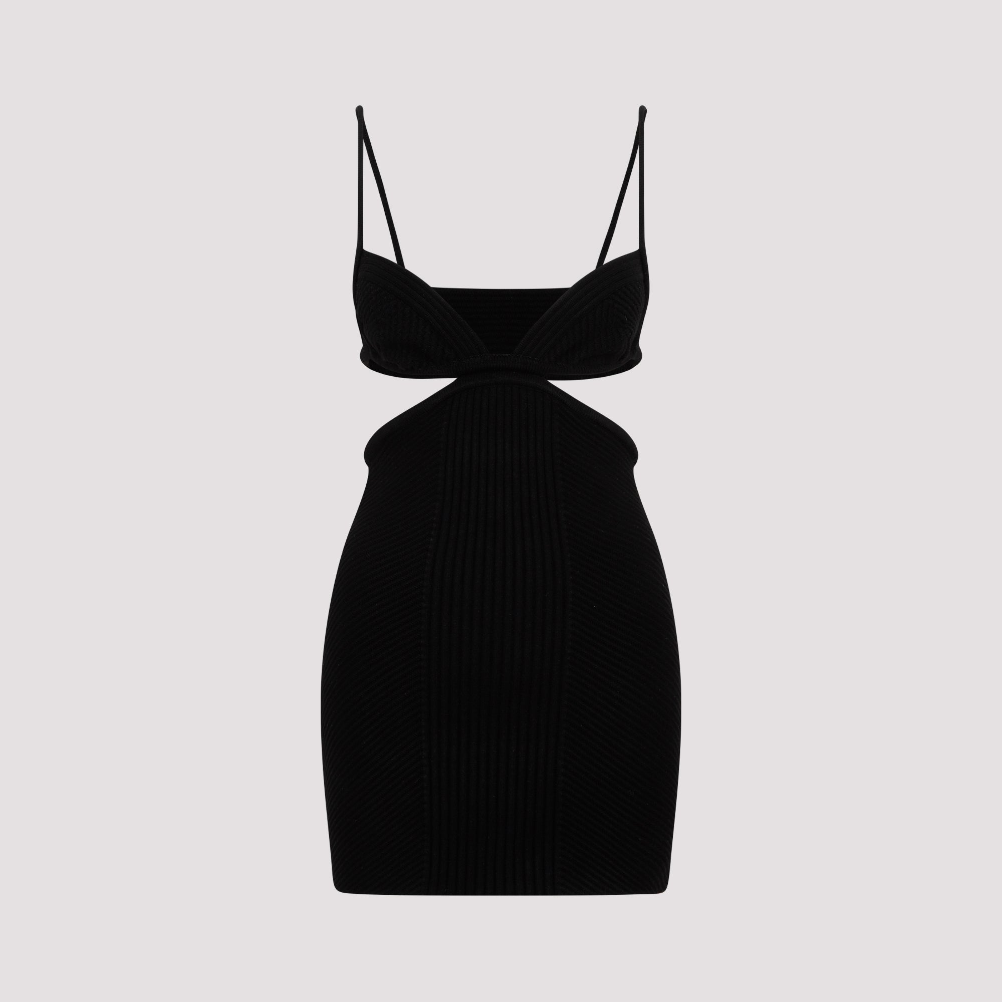 OFF WHITE Cut Out Ribbed Mini Dress for Men