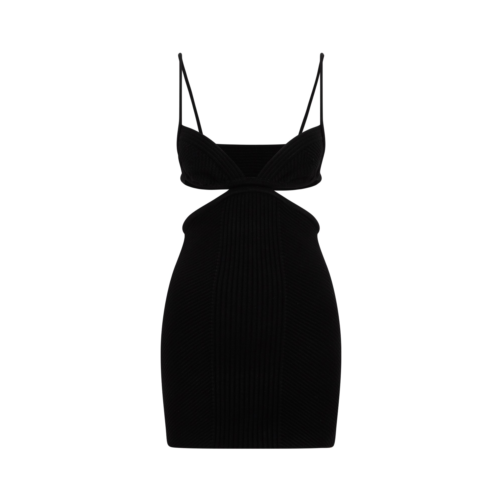 OFF WHITE Cut Out Ribbed Mini Dress for Men