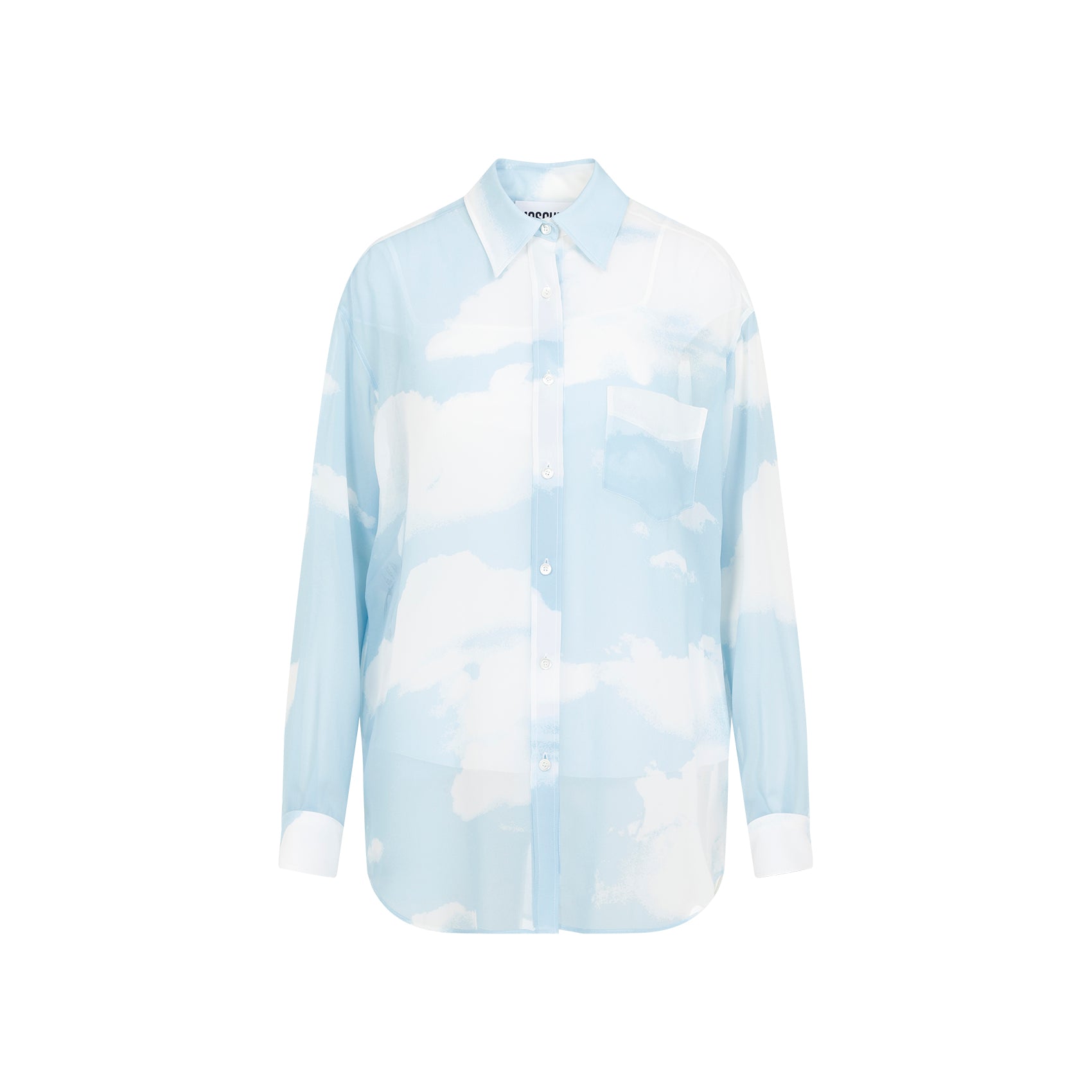 MOSCHINO All Over Print Silk Shirt