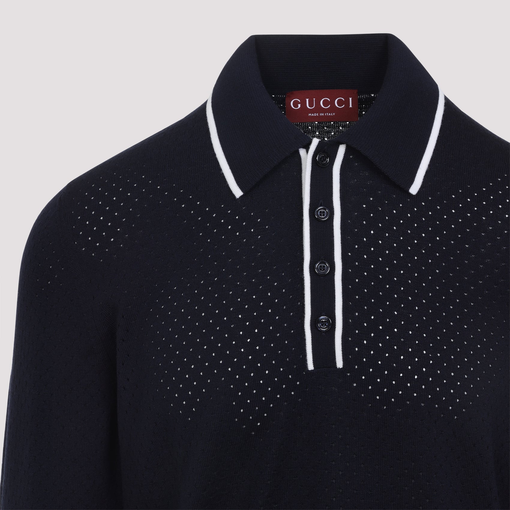 GUCCI Long Sleeves Polo Shirt for Men - FW25 Collection