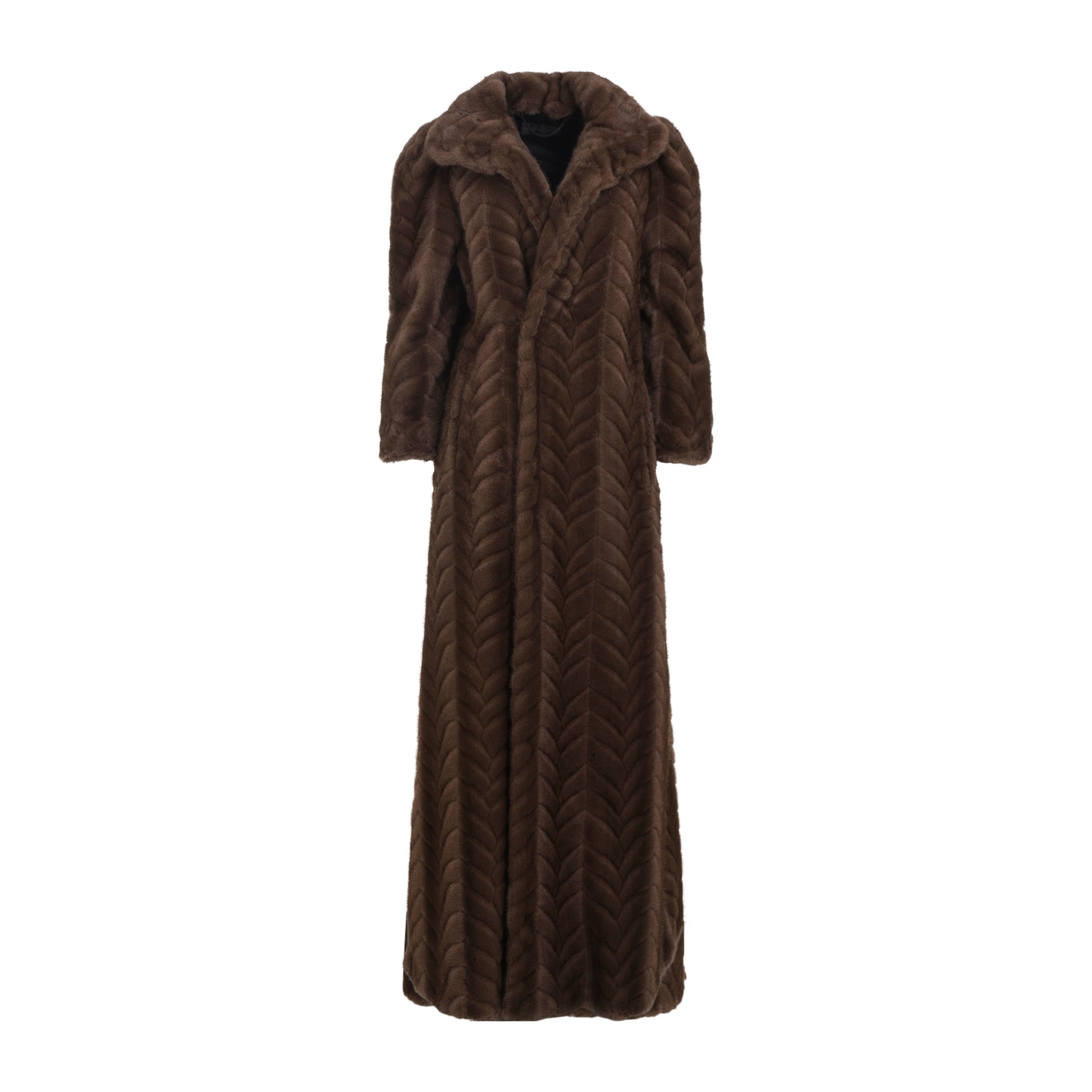 BALENCIAGA Maxi Faux Fur Coat for Men