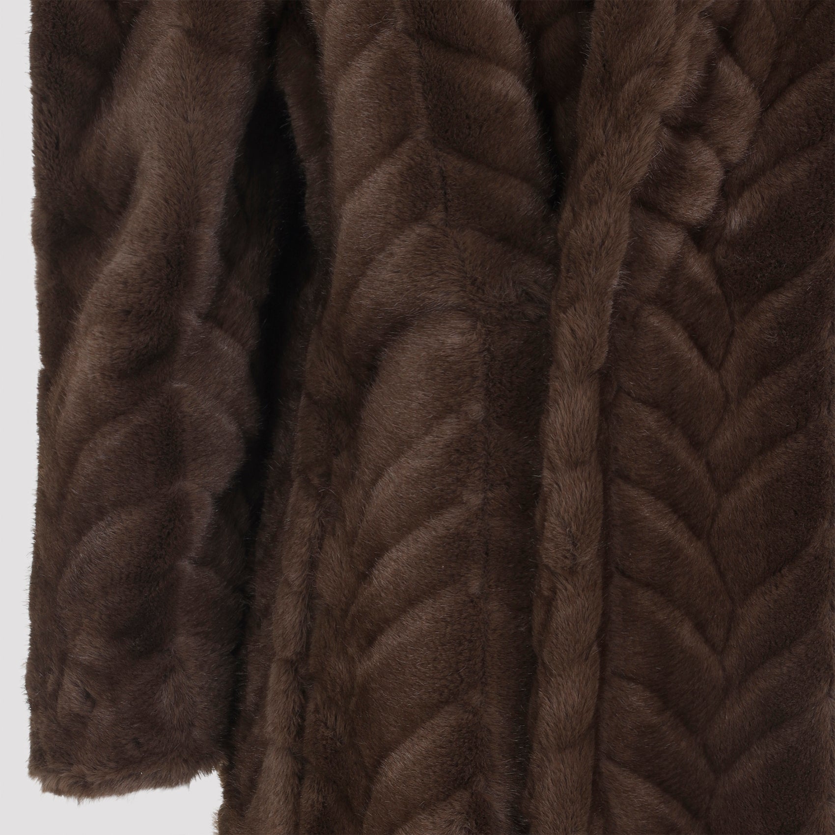 BALENCIAGA Maxi Faux Fur Coat for Men
