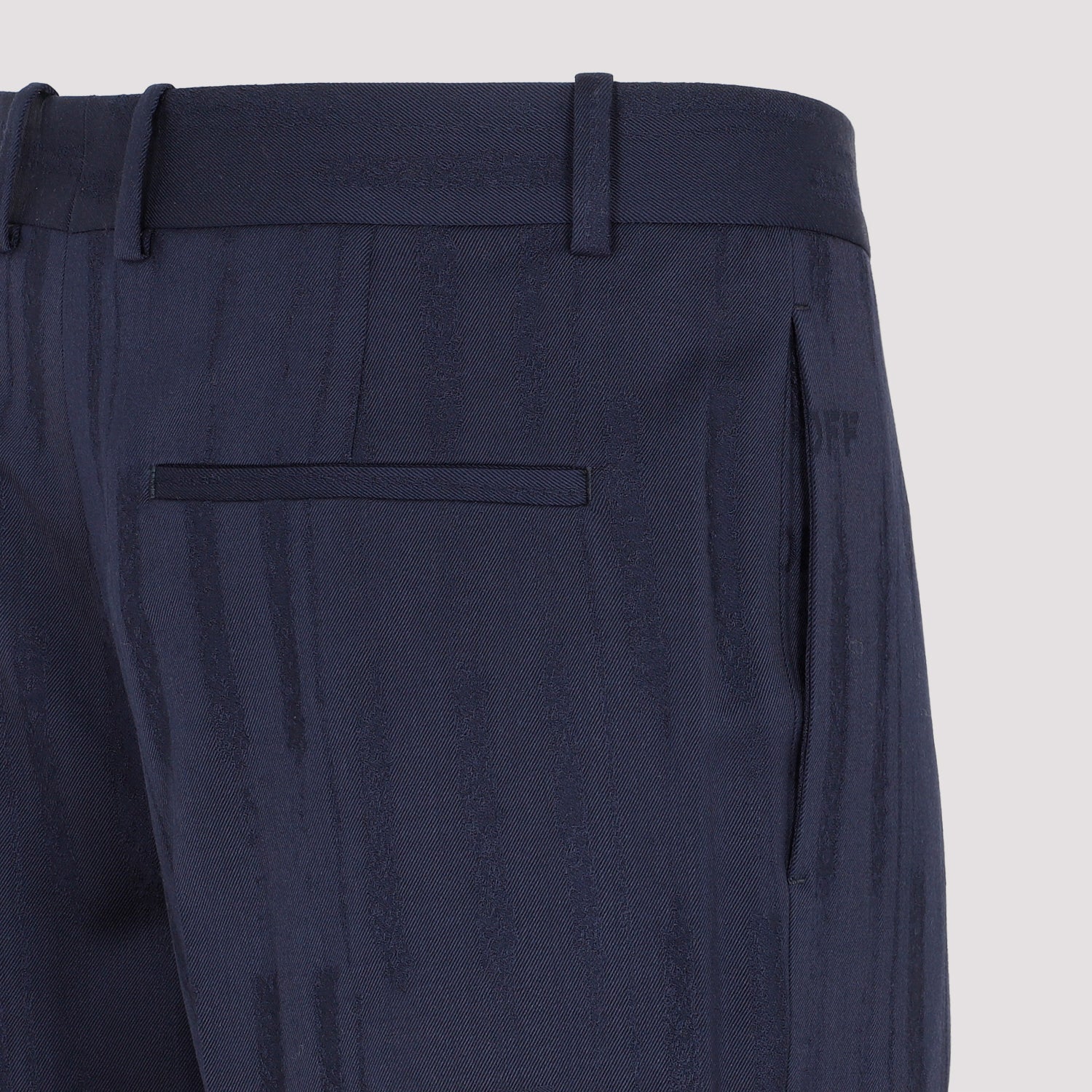 OFF WHITE Shibori Jacquard Slim Pants