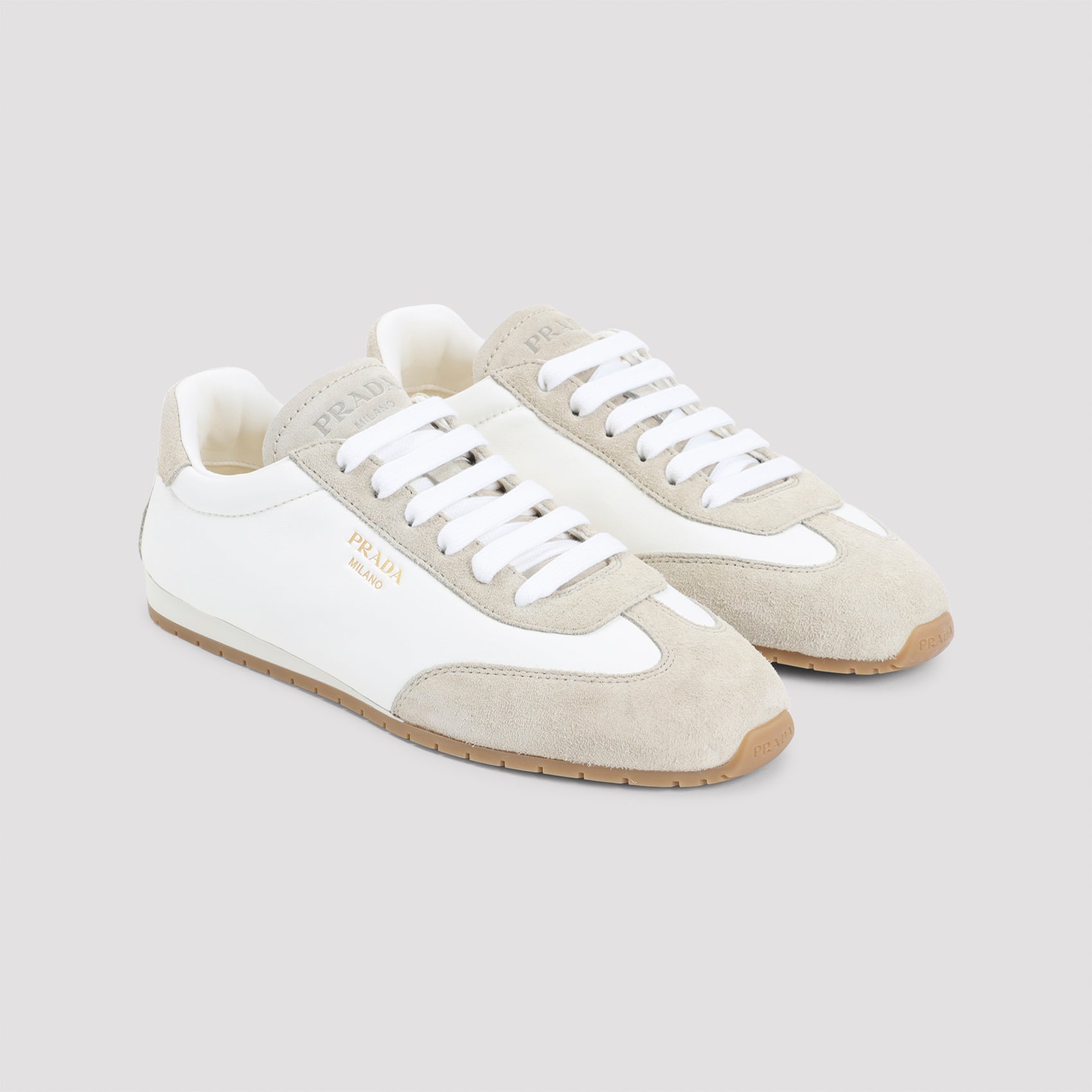 PRADA Men's Premium Leather Sneakers
