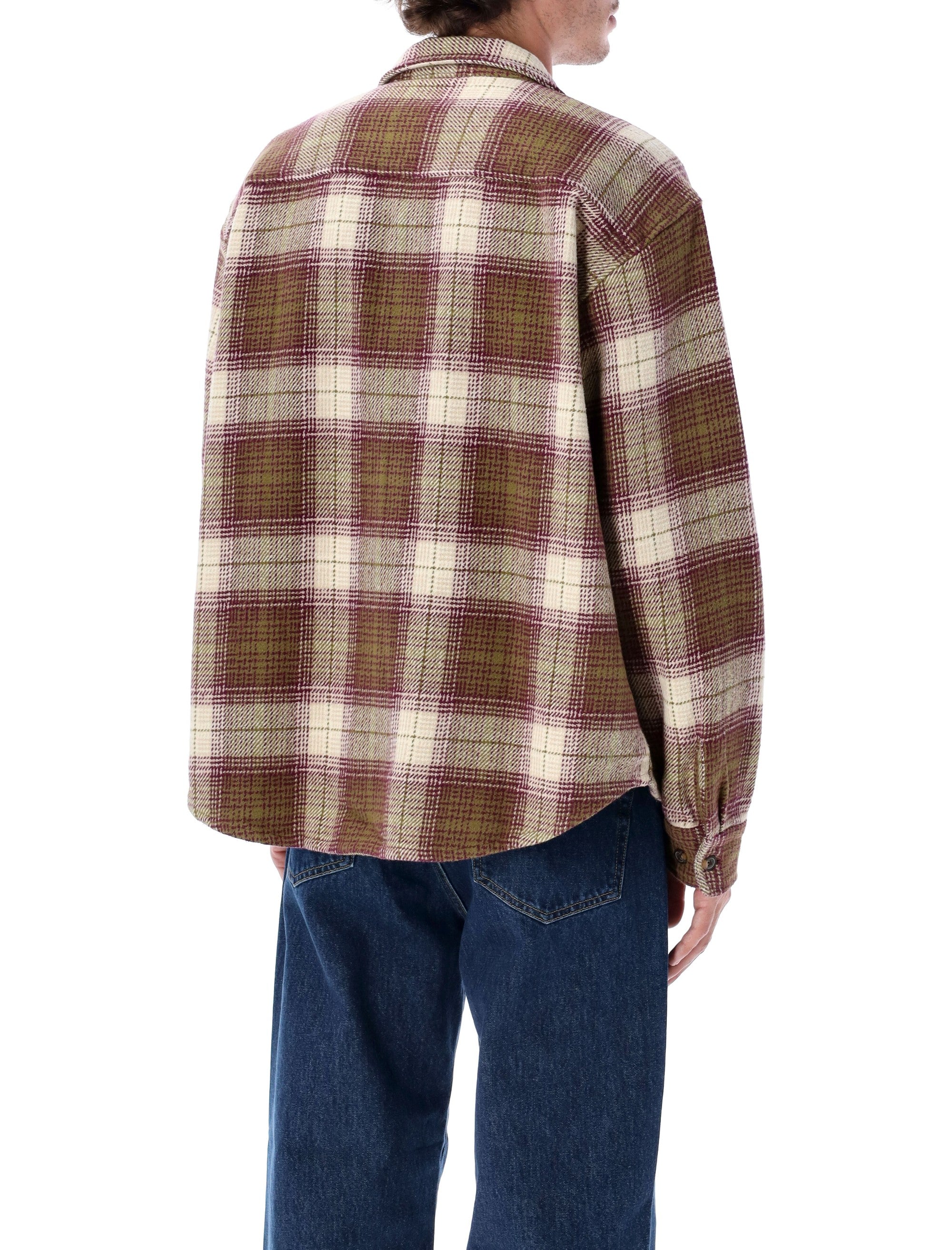 OBEY Laurel Woven Cotton Plaid Shirt - Size L