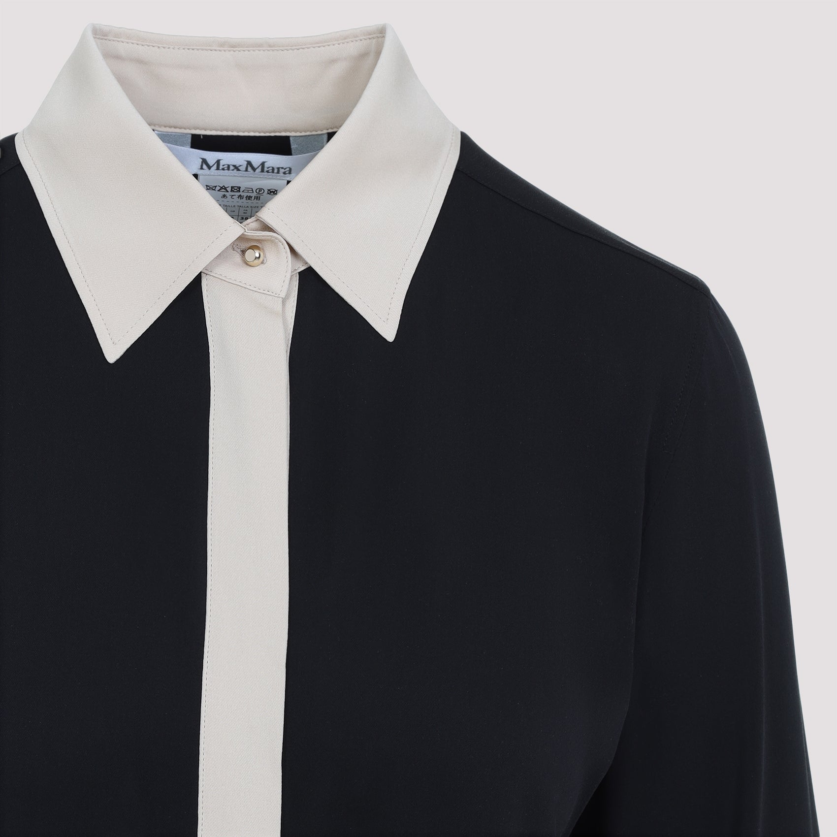 MAX MARA Bicolor Silk Shirt