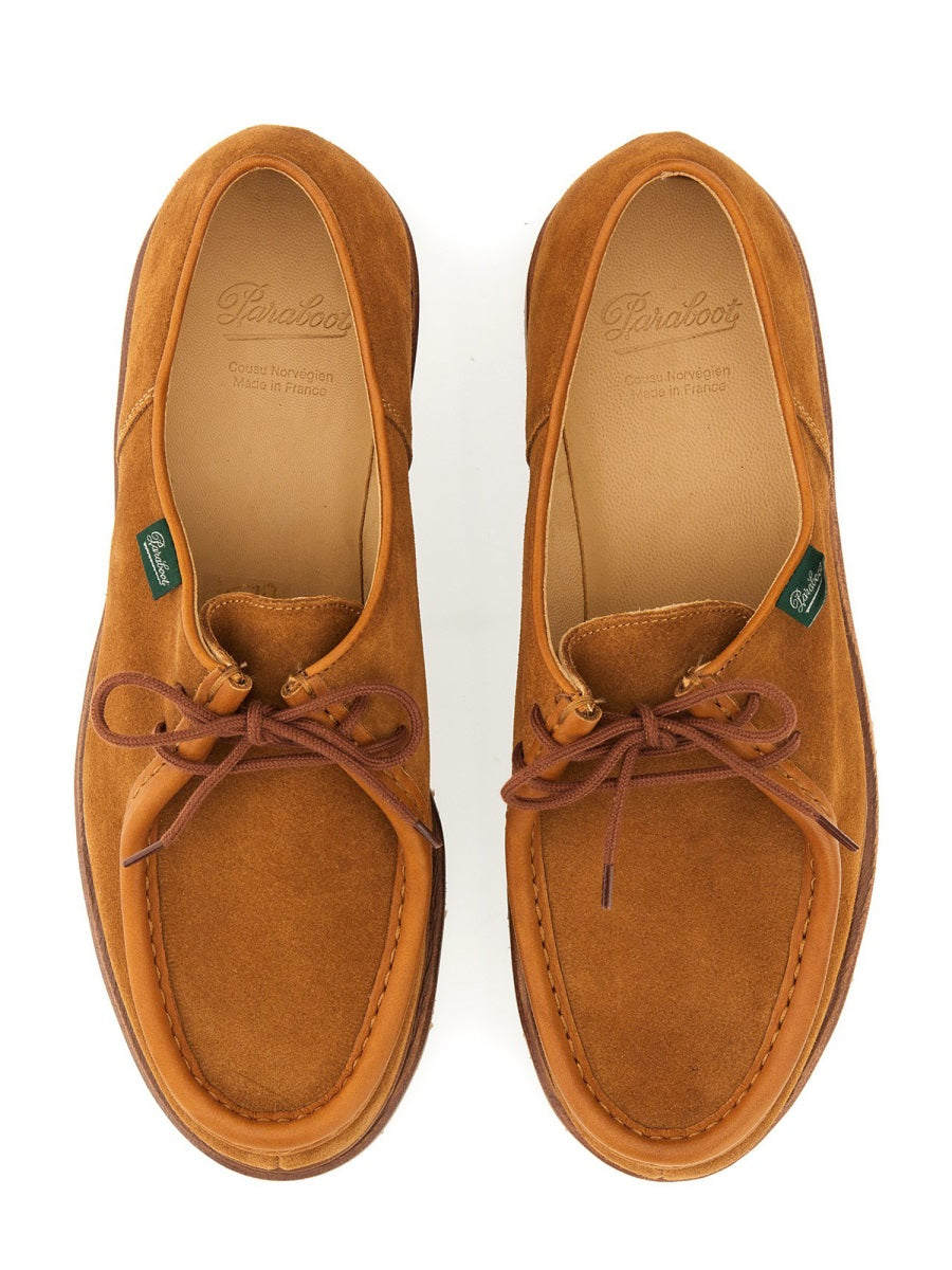 PARABOOT Lace-Up Suede Car Shoes for Men