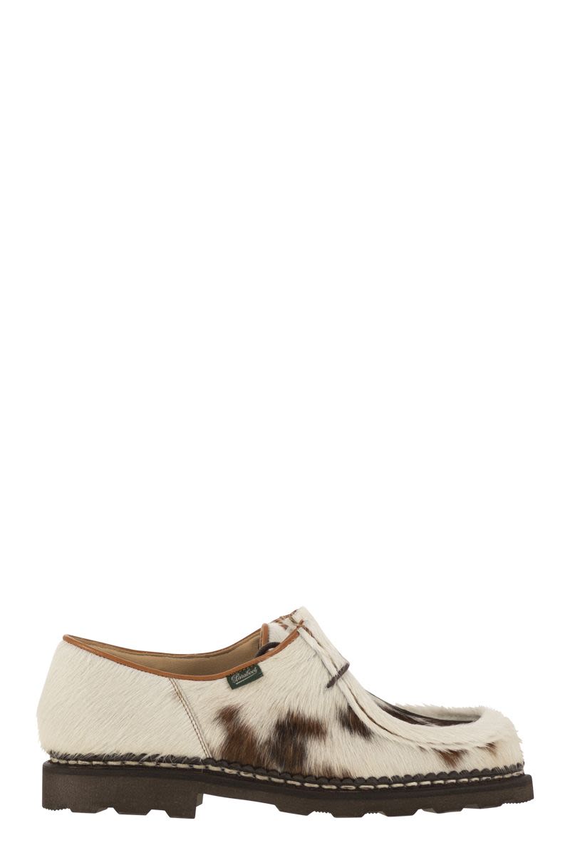 PARABOOT Goat Hair Derby Dress Shoes - Generous Fit with Rounded Toe