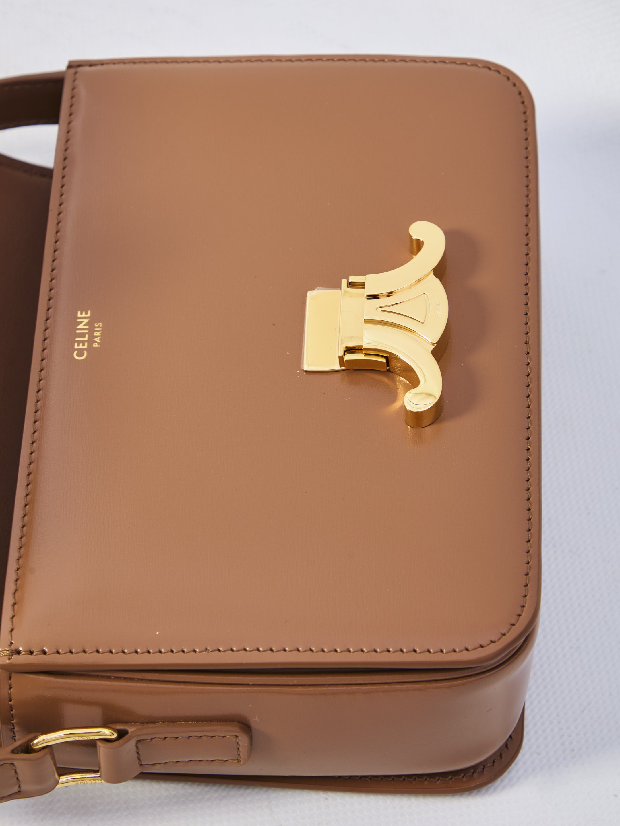 CELINE Mini Triomphe Handbag - Dimensions 18.5x13.5x7cm