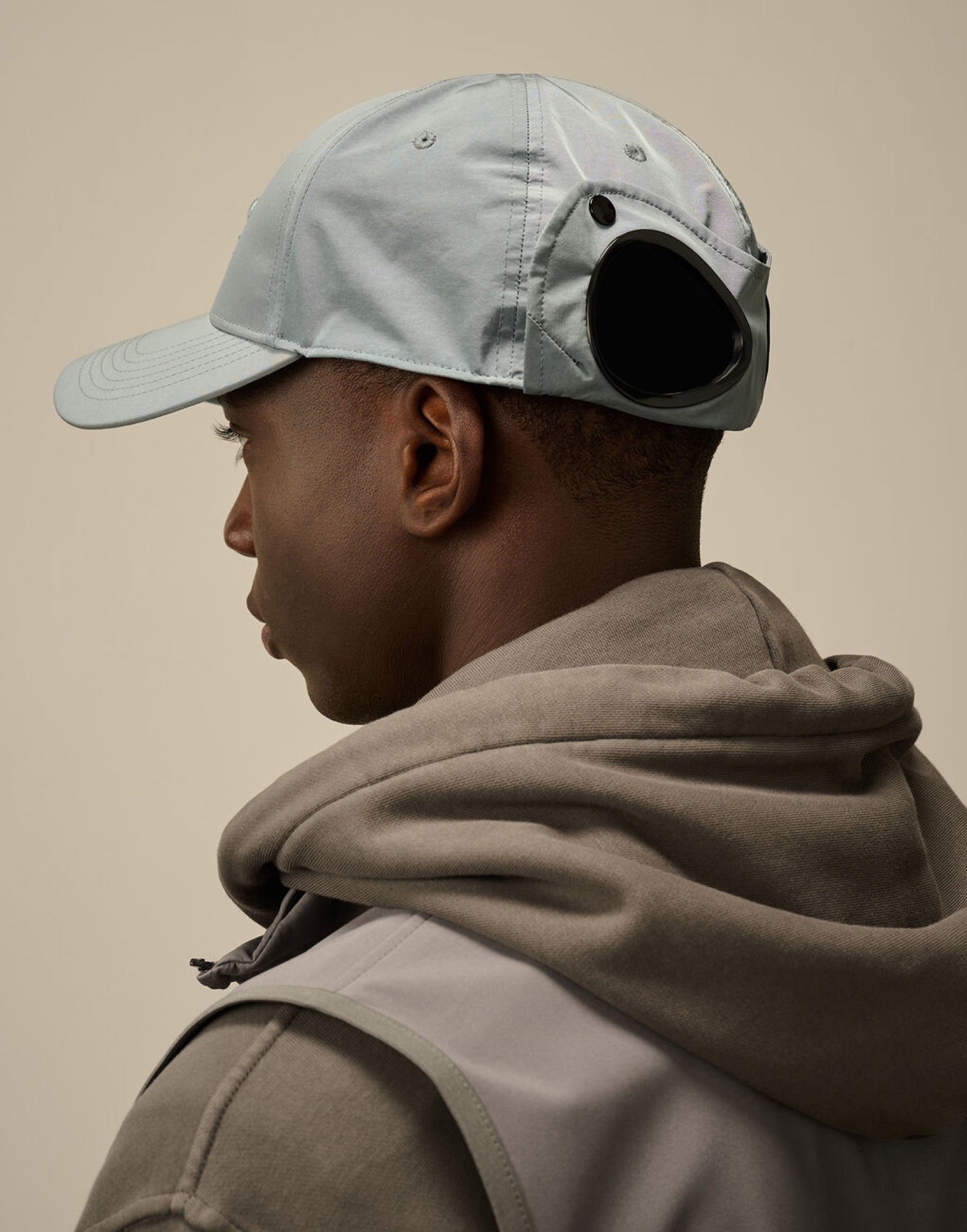 C.P.COMPANY Goggle Logo Baseball Cap