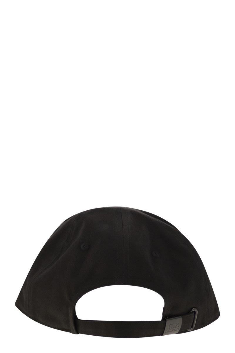 C.P.COMPANY Men's Visor Hat with Embroidered Logo