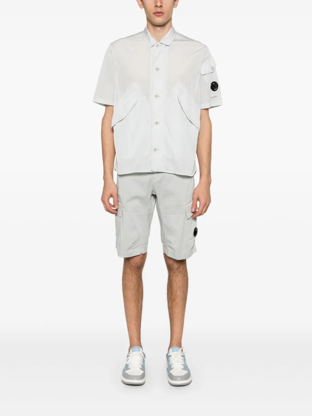 C.P.COMPANY Sateen Cargo Shorts for Men - SS25 Collection