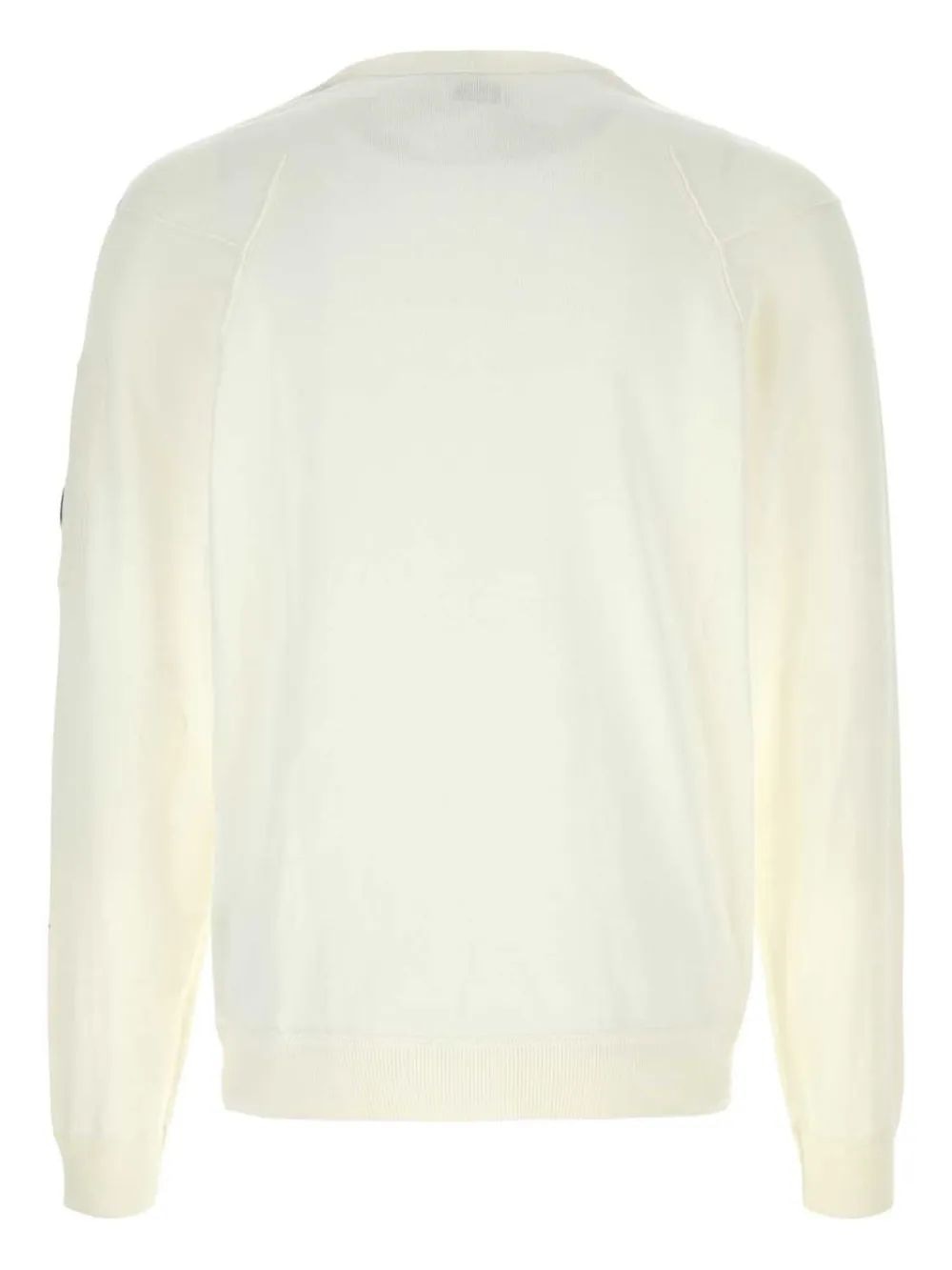 C.P.COMPANY Crew Neck Mini Lens Knit Sweater for Men