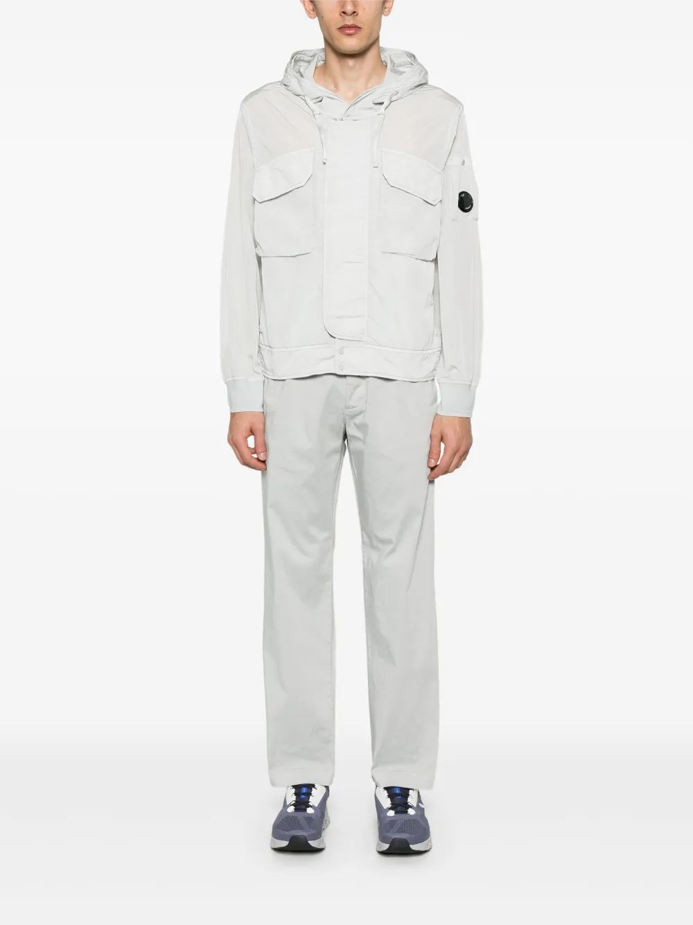 C.P.COMPANY Sateen Straight Leg Trousers for Men - SS25 Collection