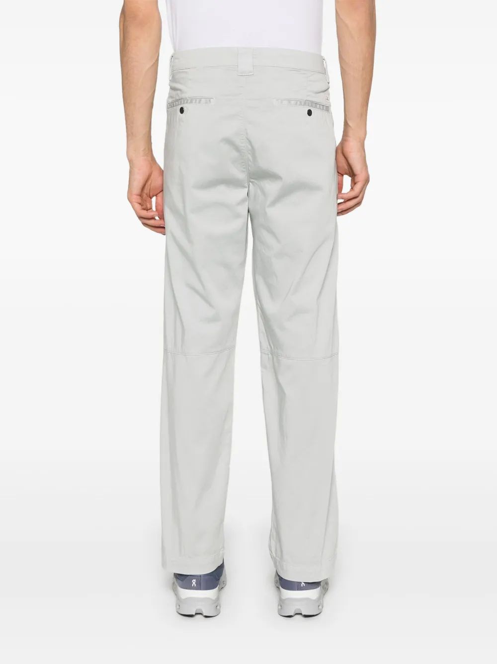 C.P.COMPANY Sateen Straight Leg Trousers for Men - SS25 Collection