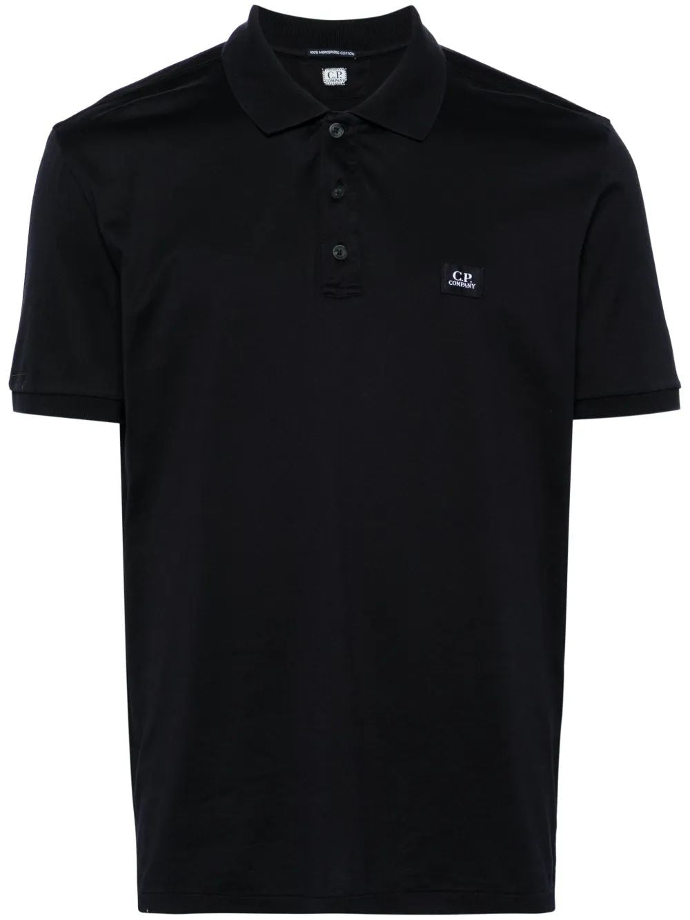 C.P.COMPANY Men's Logo Patch Polo Shirt
