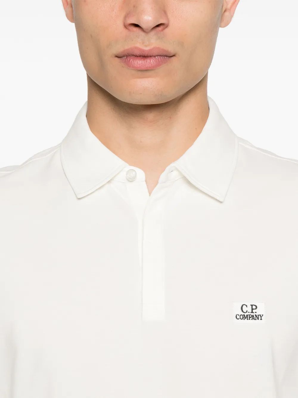 C.P.COMPANY Logo Patch Mini Polo Shirt