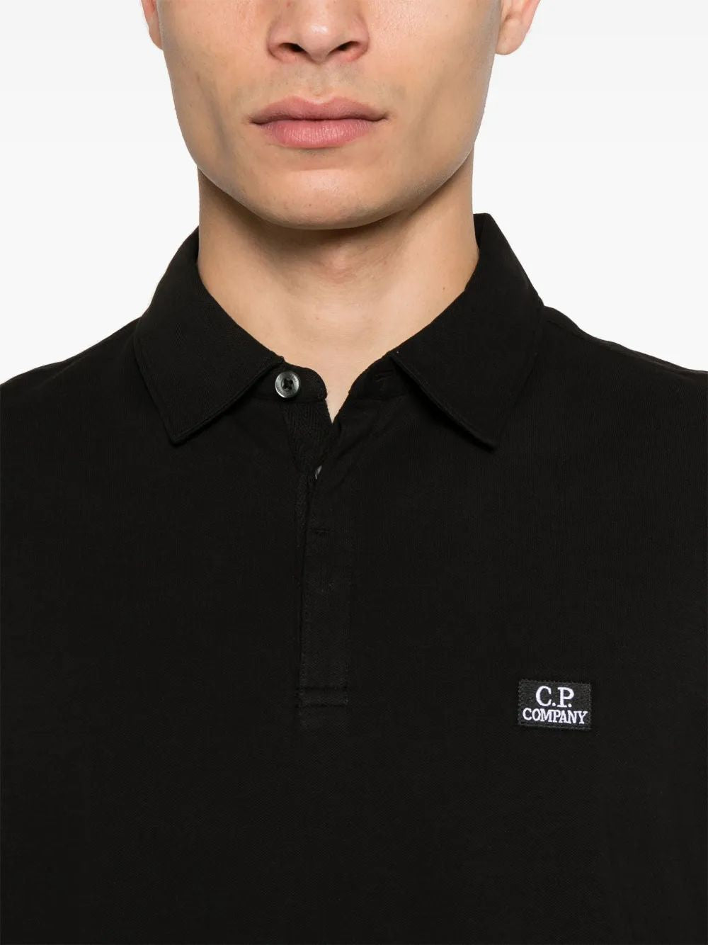 C.P.COMPANY Logo Patch Mini Polo Shirt