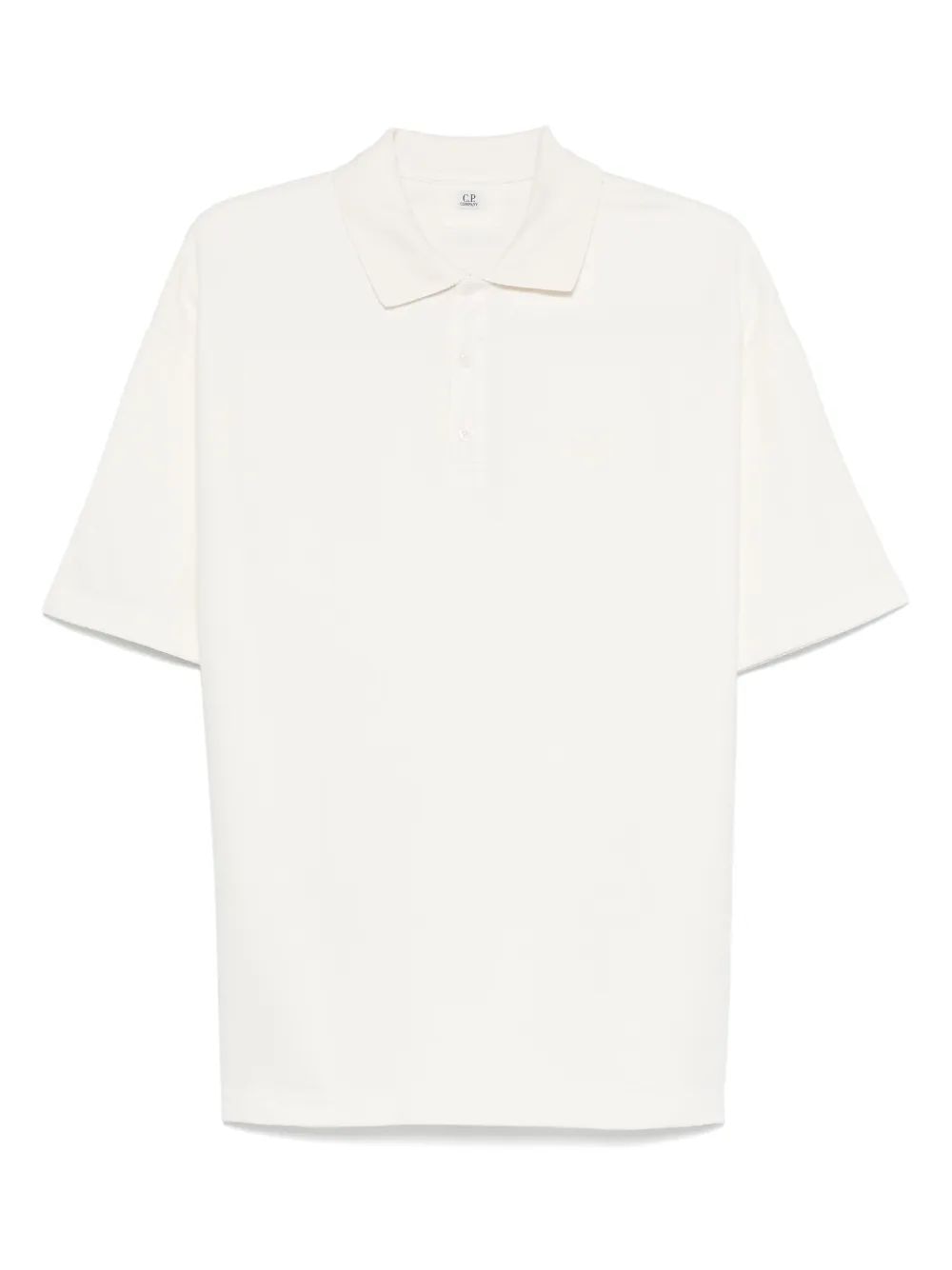 C.P.COMPANY Classic Logo Cotton Polo Shirt for Men