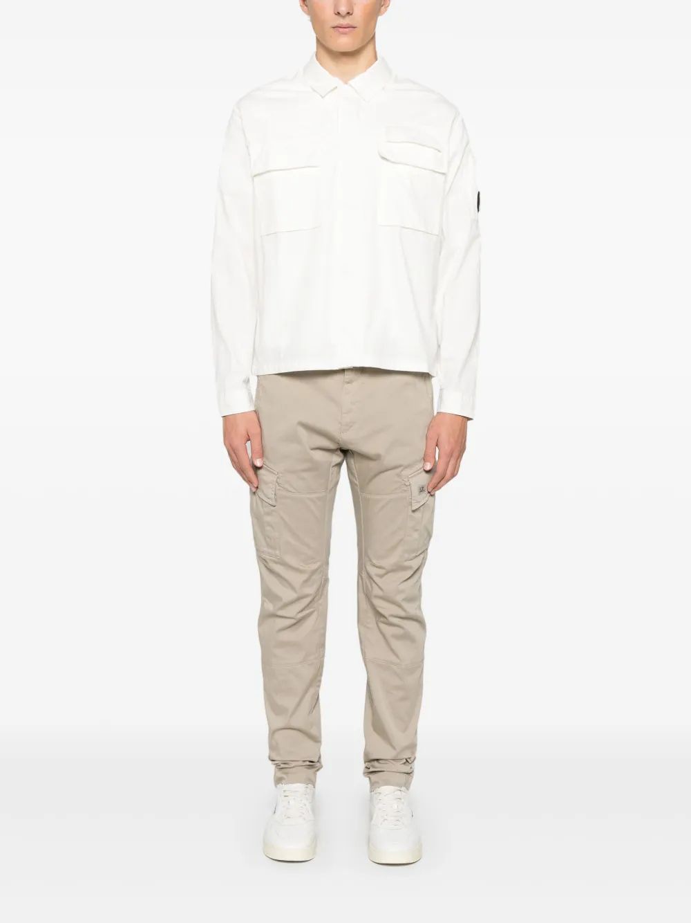 C.P.COMPANY Organic Gabardine Lens Shirt