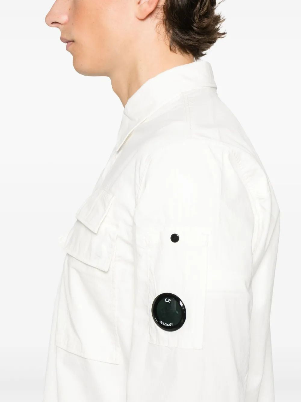 C.P.COMPANY Organic Gabardine Lens Shirt