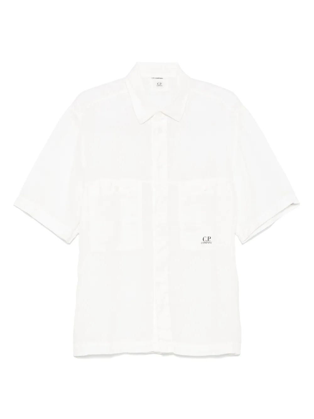 C.P.COMPANY Linen Button-Up Shirt for Men