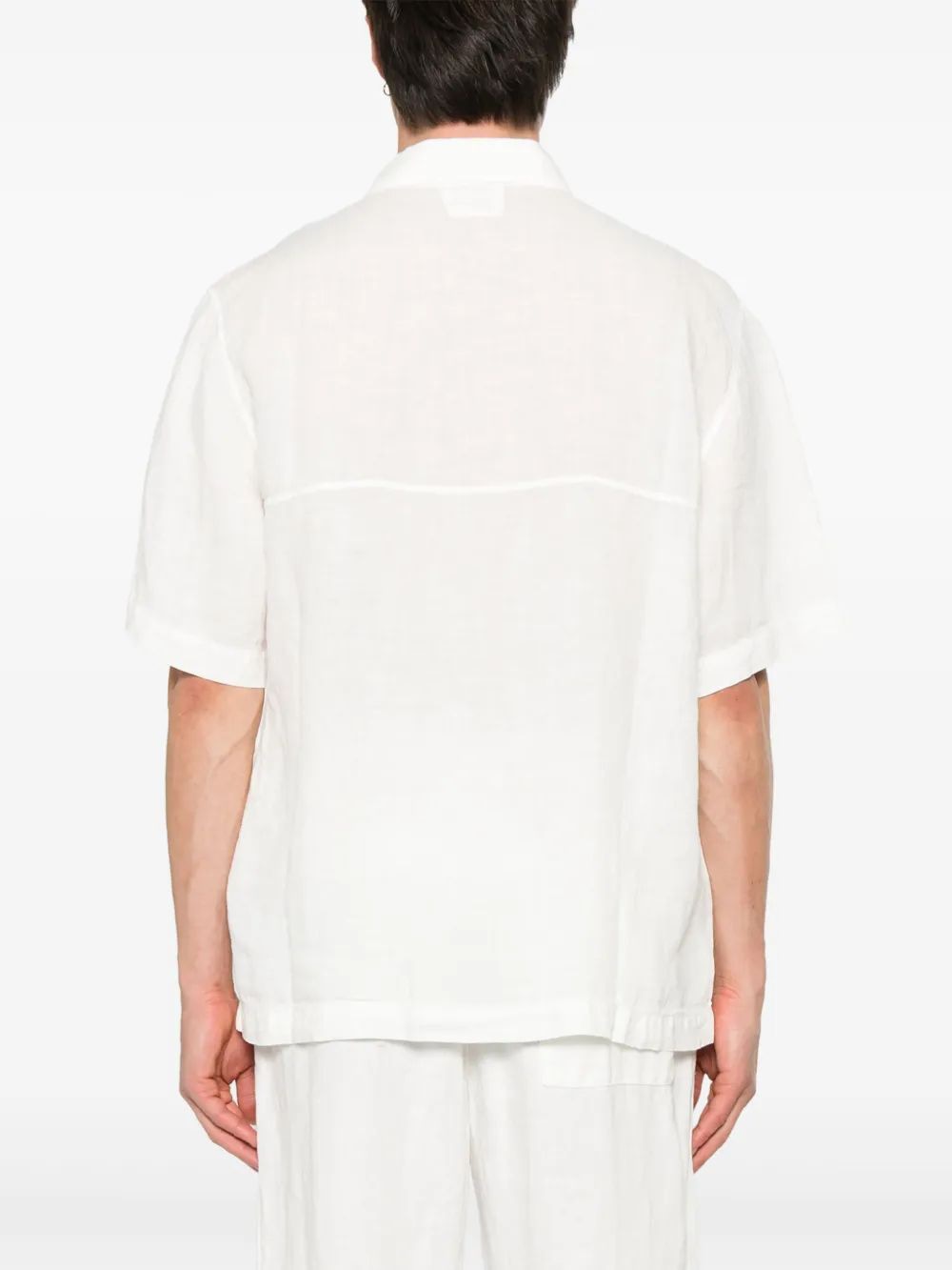 C.P.COMPANY Linen Button-Up Shirt for Men