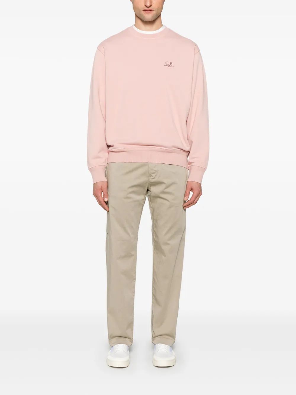 C.P.COMPANY Logo Embroidered Sweatshirt for Men