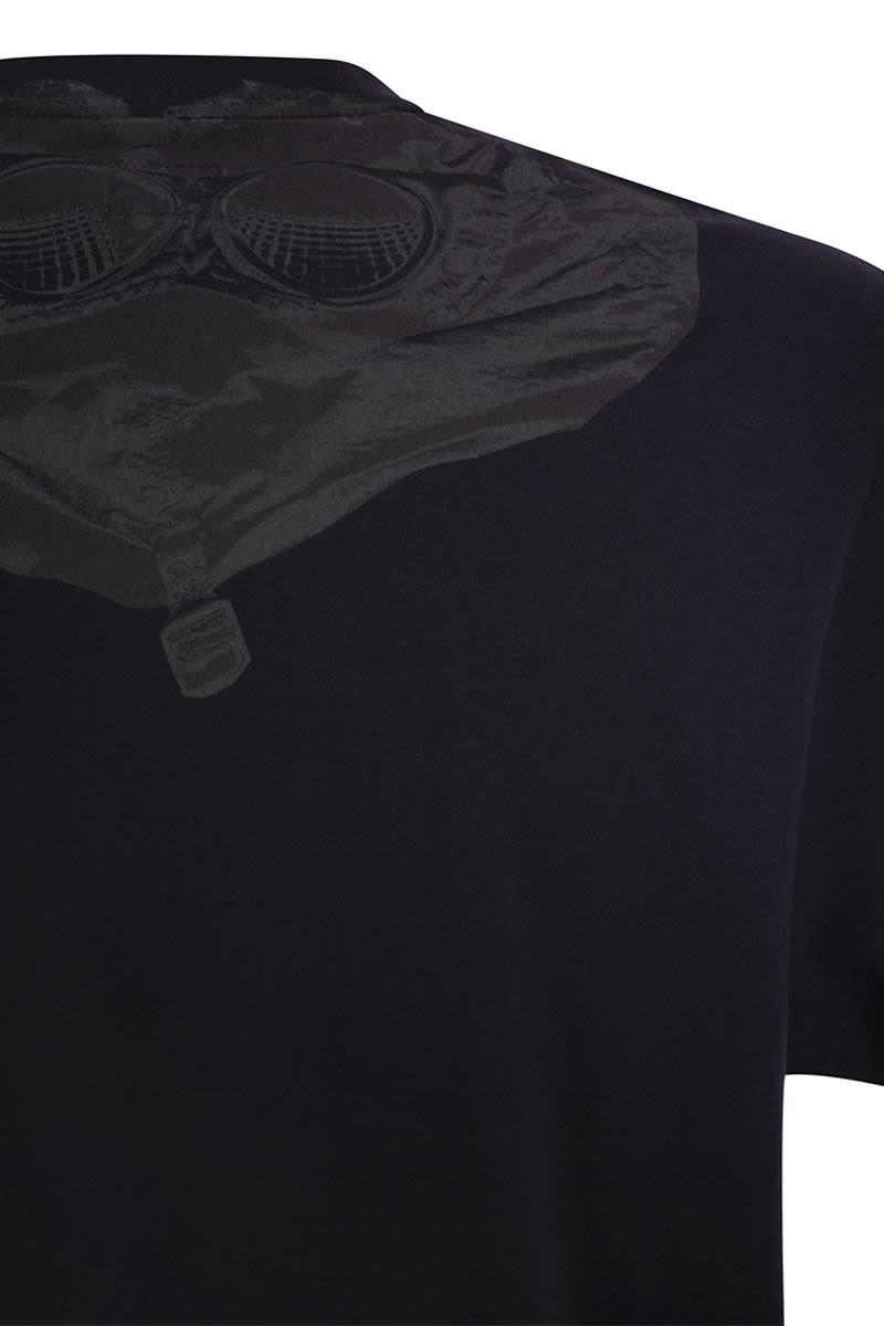 C.P.COMPANY Men's Cotton T-Shirt with Back Print