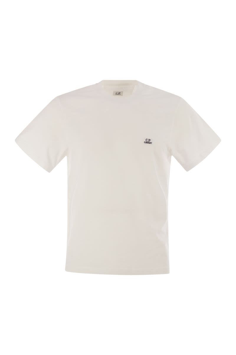 C.P.COMPANY Men's Logo Patch Cotton T-Shirt
