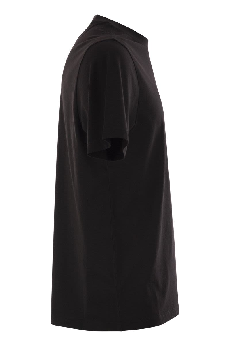 C.P.COMPANY Cotton T-Shirt with Logo Patch