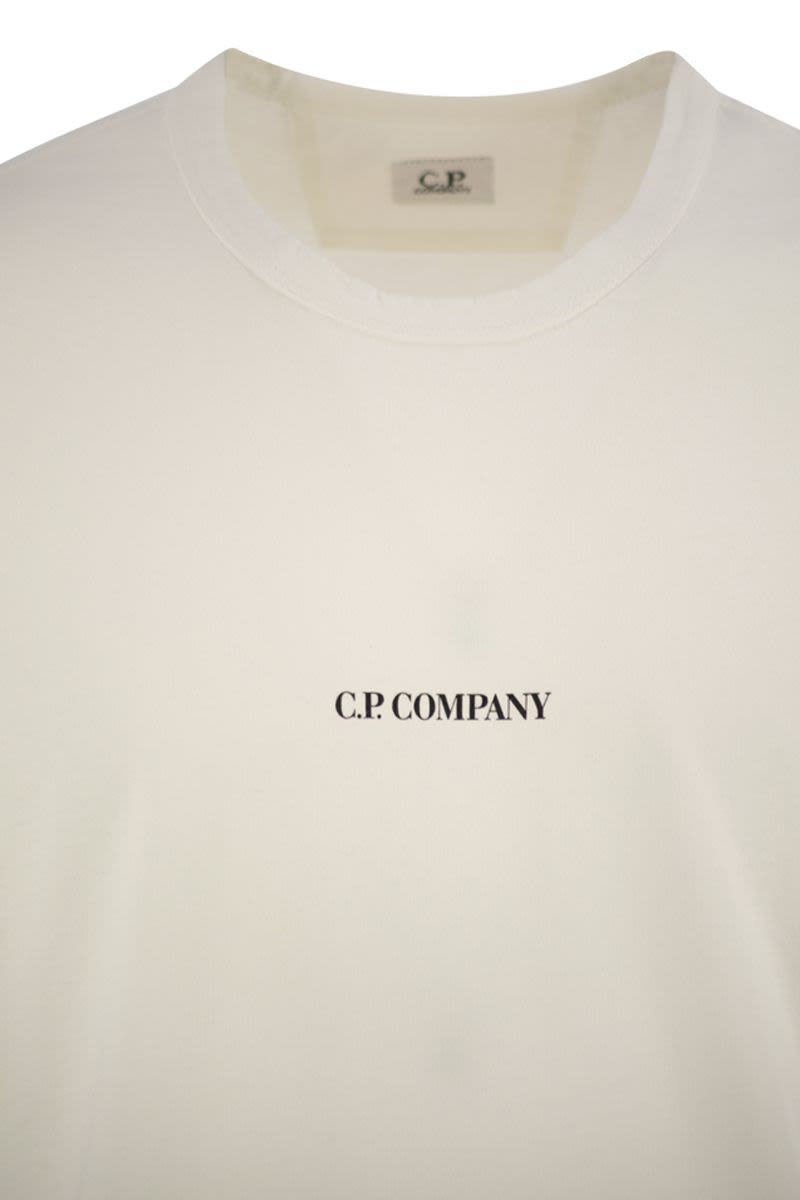 C.P.COMPANY Men's Cotton T-Shirt with Logo - Regular Fit