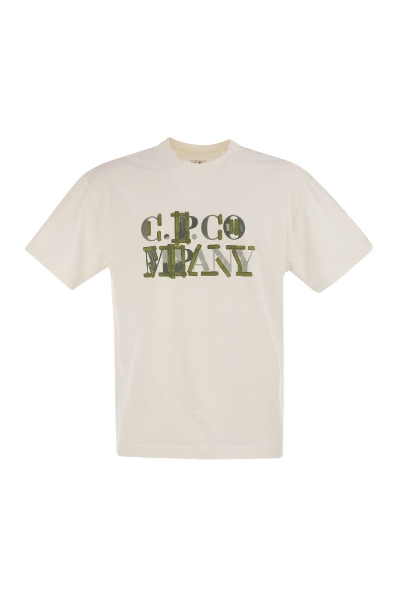 C.P.COMPANY Men's Graphic Cotton T-Shirt - Regular Fit