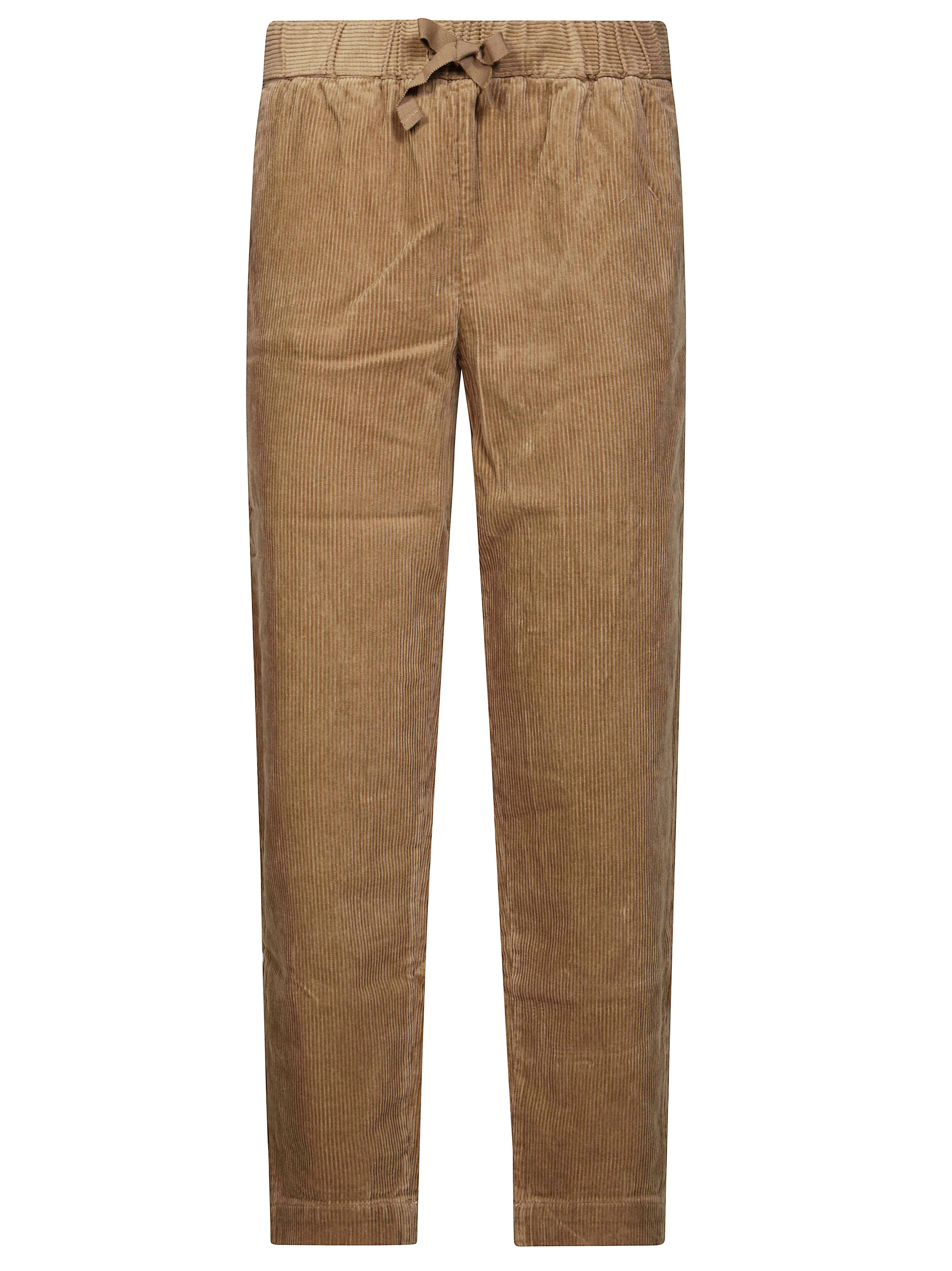 SUN 68 Men's Velvet Striped Trousers - FW25 Collection