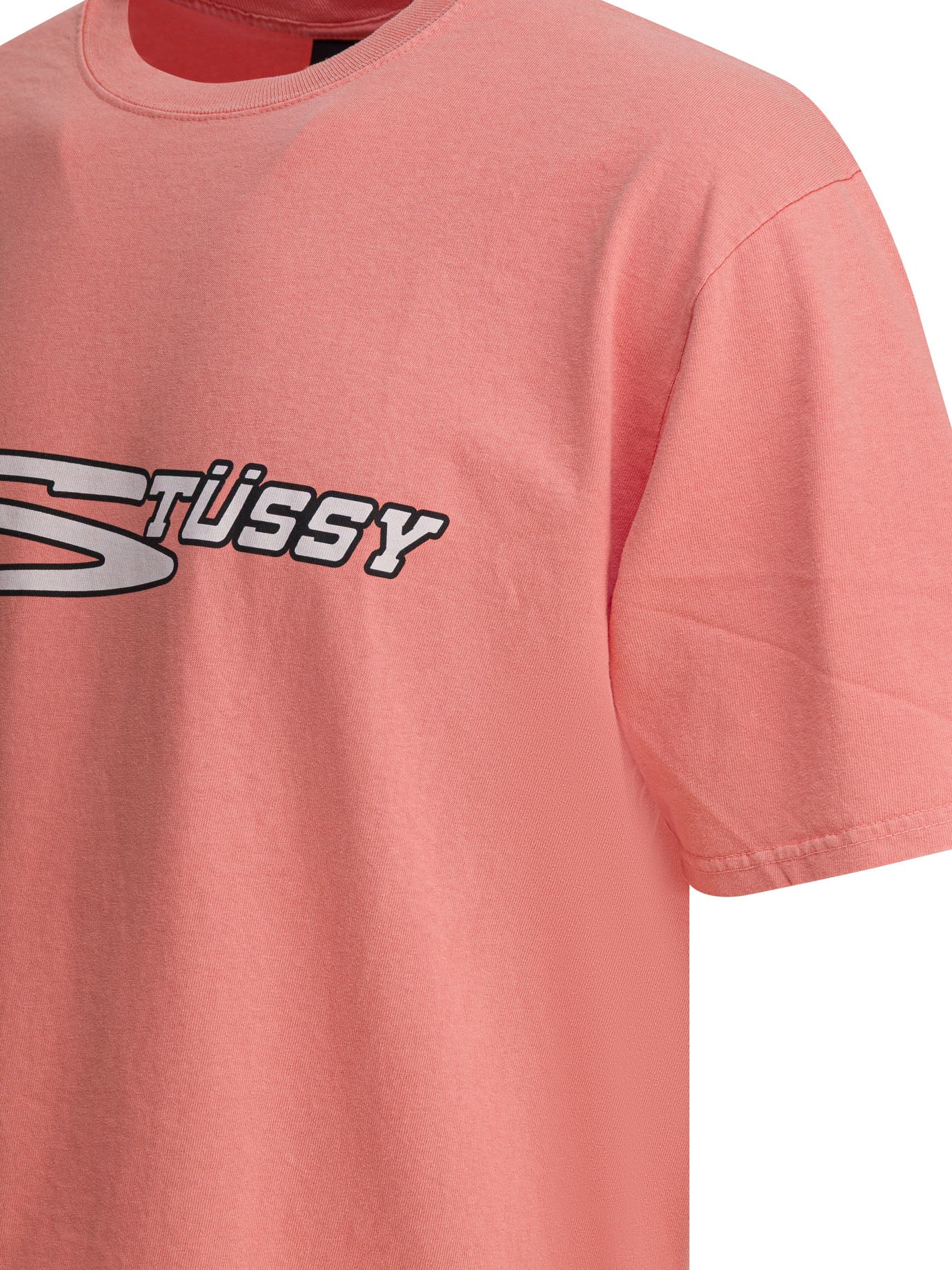STUSSY Regular Fit Cotton T-Shirt for Men
